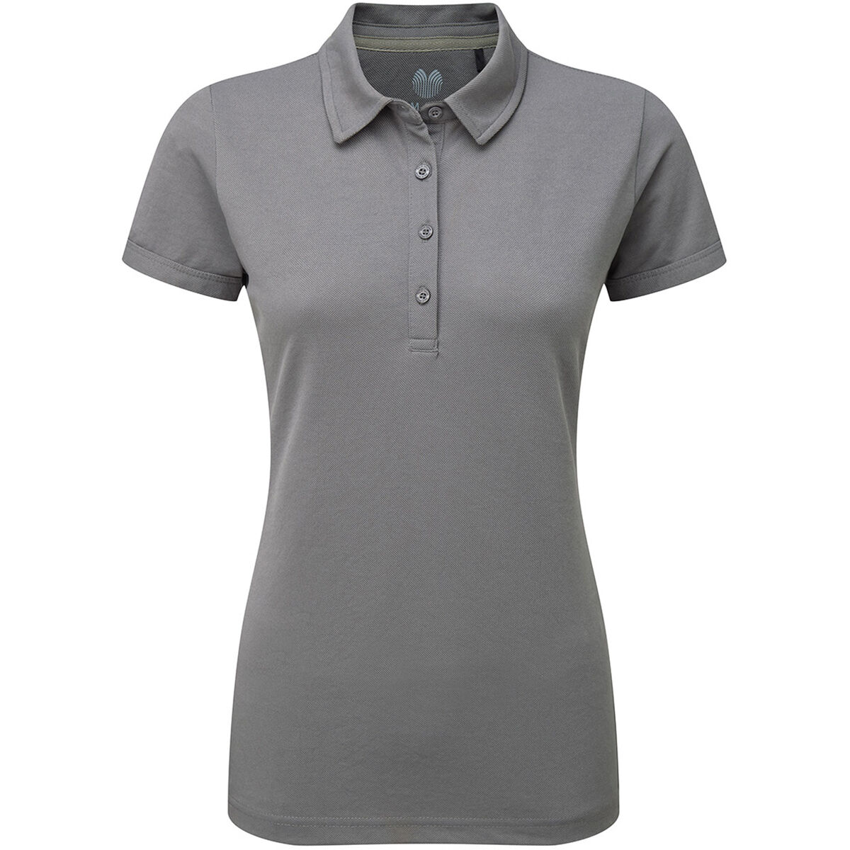 Palm Grove Womens Classic Core Breathable Golf Polo Shirt, Female, Charcoal, 8 | American Golf