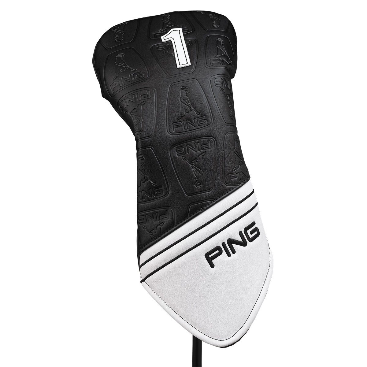 PING Core 214 Golf Driver Golf Head Cover, Mens, White/black | American Golf