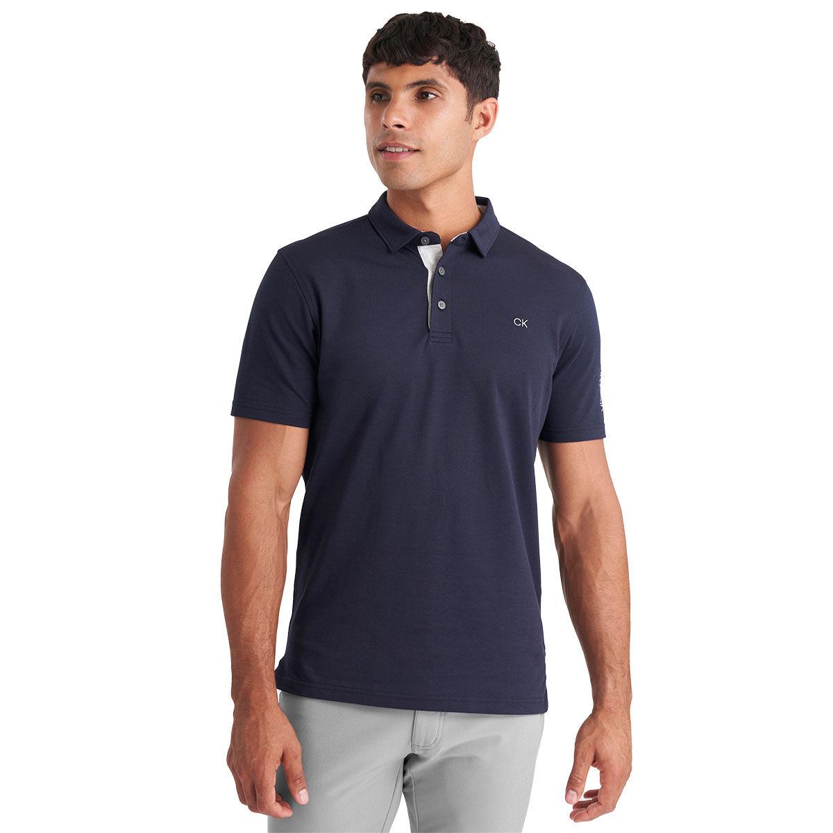 Calvin Klein Men’s Uni Golf Polo Shirt, Mens, Navy blue, Medium | American Golf