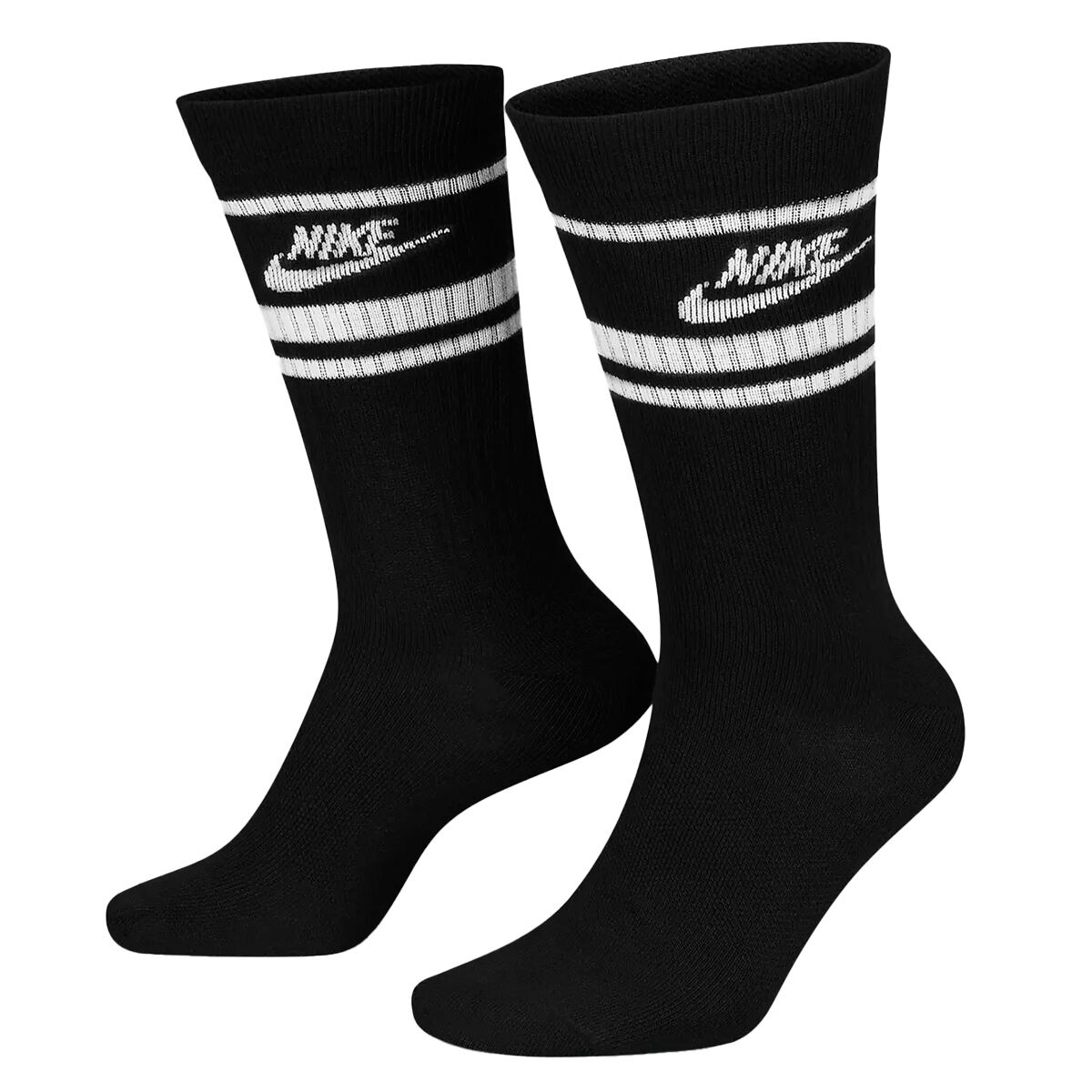 Nike Men’s Sportswear Dri-FIT Everyday Essential Golf Socks - 3 Pack, Mens, Black/white, Medium | American Golf