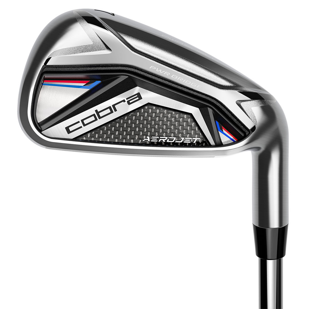 COBRA AeroJet Steel Golf Irons, Mens, 5-pw (6 irons) standard lie, Right hand, Steel 0.5"" longer, Stiff | American Golf