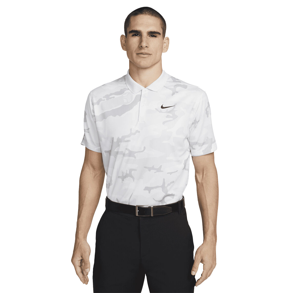 Nike Men’s Victory+ Camo Golf Polo Shirt, Mens, Photon dust/black, Xl | American Golf