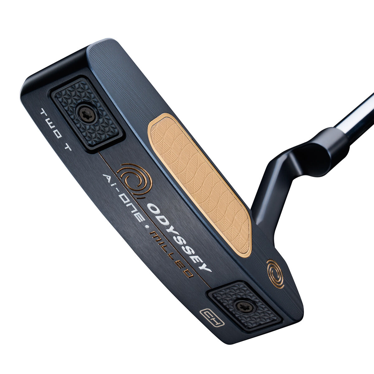 Odyssey Ai-ONE Milled Two T Crank Hosel Pistol Golf Putter, Mens, Right hand, 34 inches | American Golf