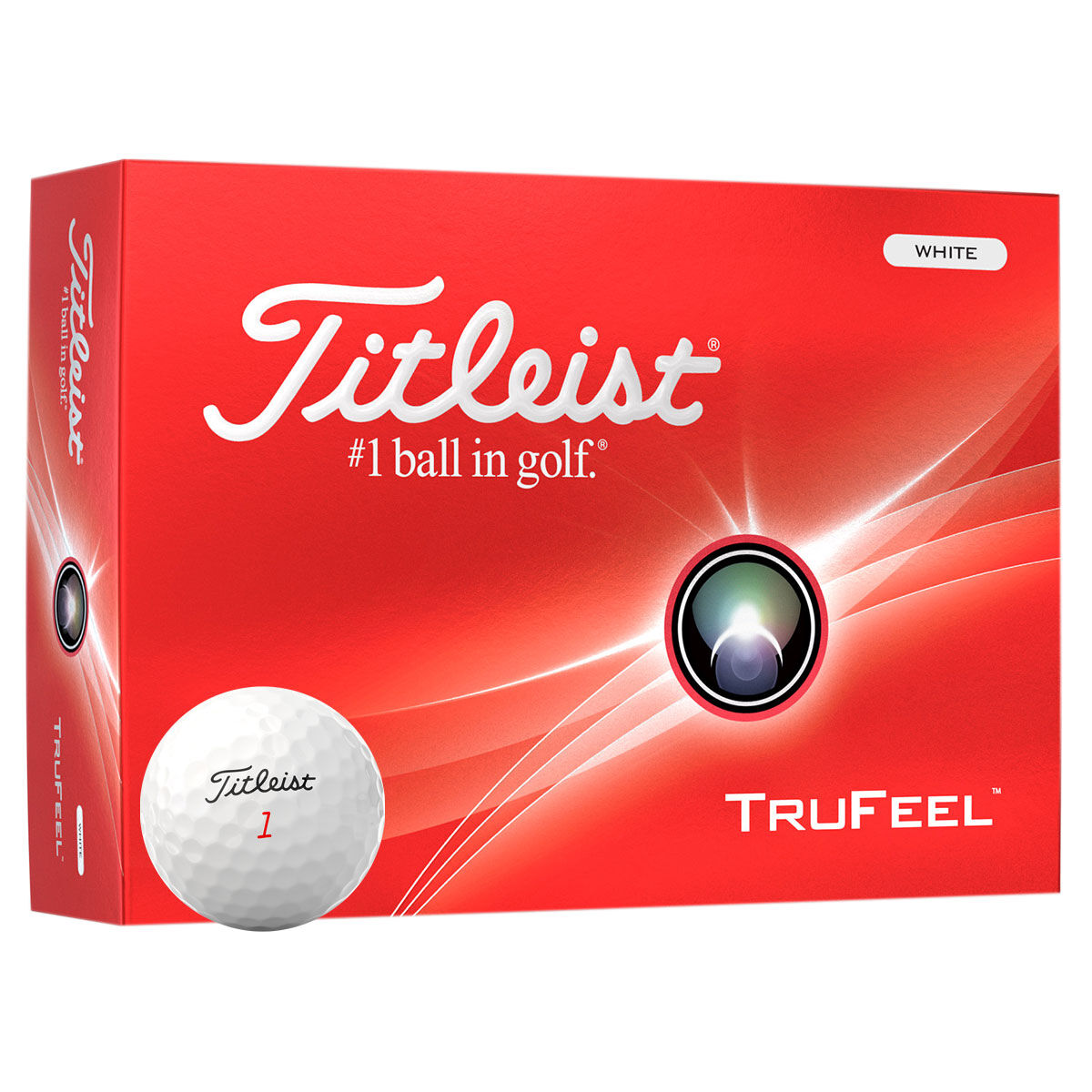 Titleist TruFeel 12 Golf Ball Pack, Mens, White | American Golf