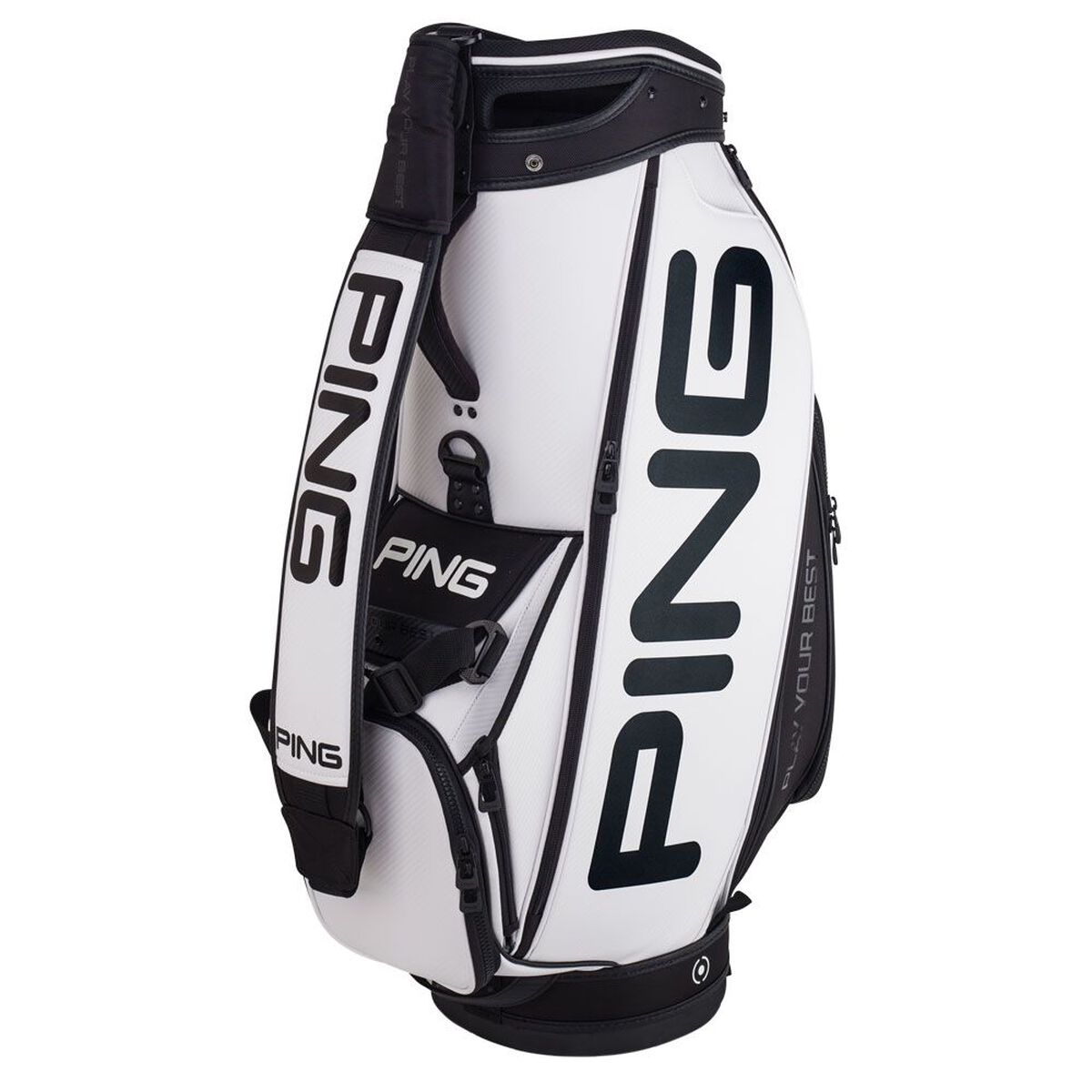 Ping White and Black Tour Golf Staff Bag | American Golf, One Size