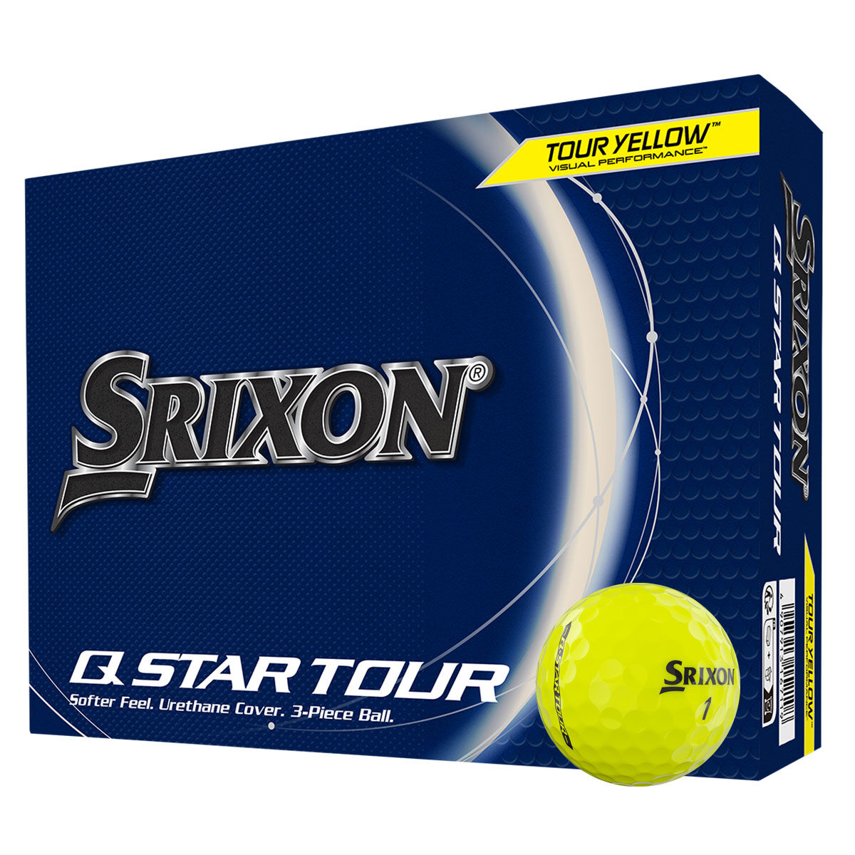 Srixon Q-Star Tour 12 Golf Ball Pack, Mens, Yellow | American Golf