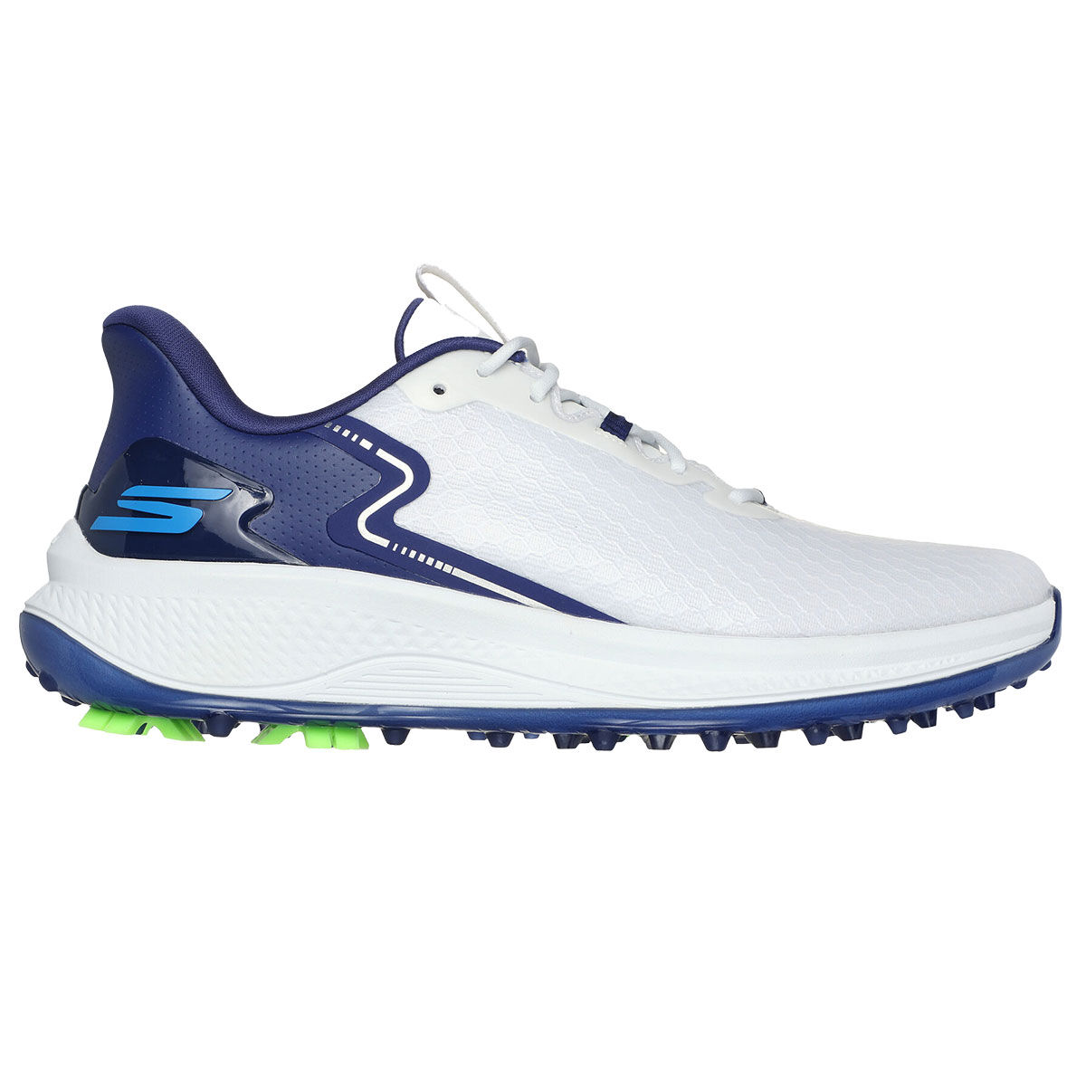 Skechers Men’s GO GOLF Blade Slip-Ins Waterproof Spikeless Golf Shoes, Mens, White/navy, 10 | American Golf