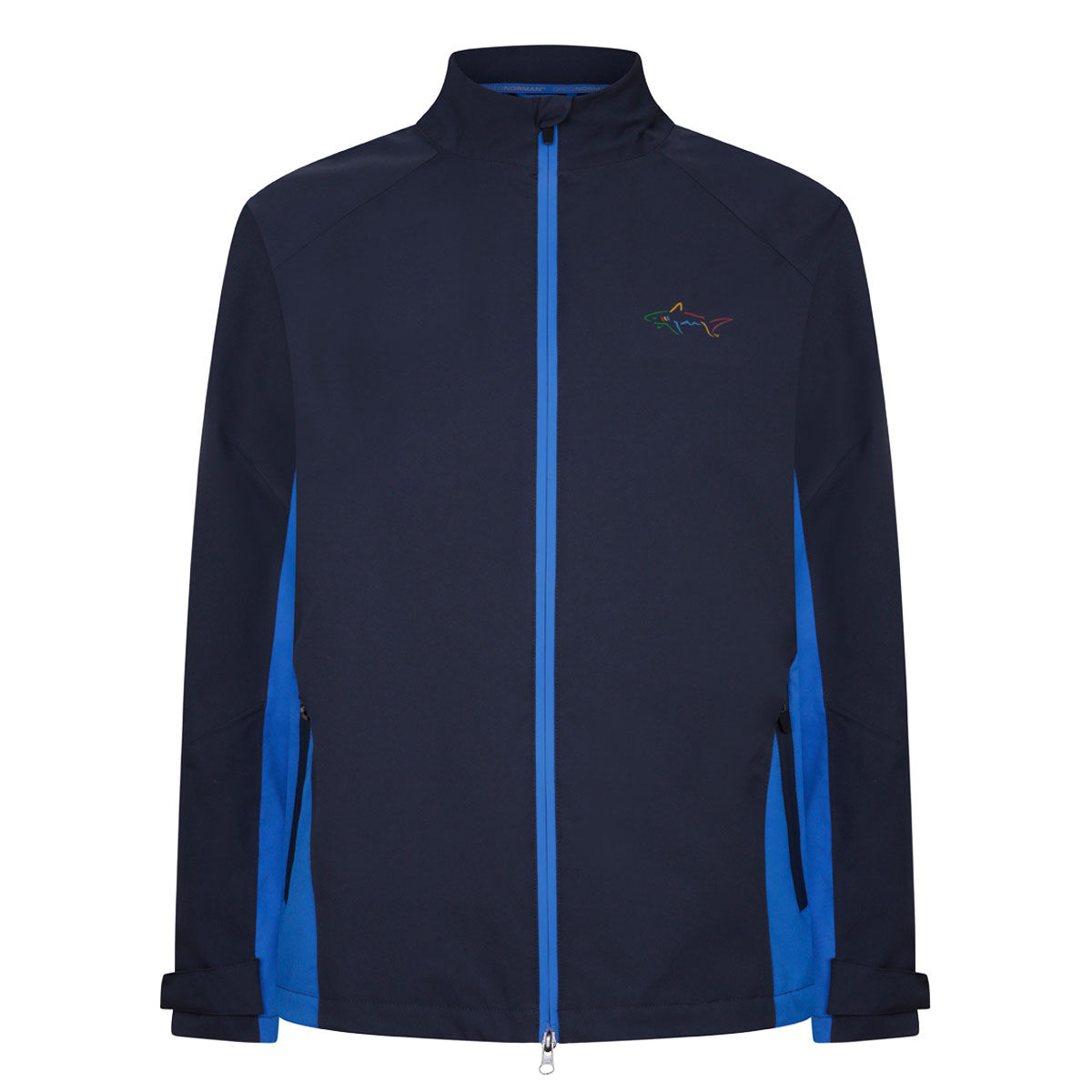 Greg Norman Men’s Dorsal Waterproof Golf Jacket, Mens, Navy/blue, Small | American Golf
