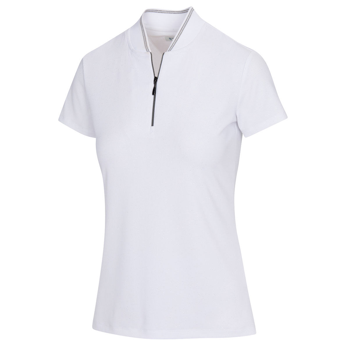 Greg Norman Womens Celeste Golf Polo Shirt, Female, White, Large | American Golf