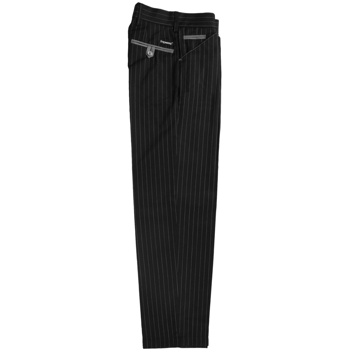 Stromberg Junior St Tropez Golf Trousers, Unisex, Black/white, 28, Regular | American Golf