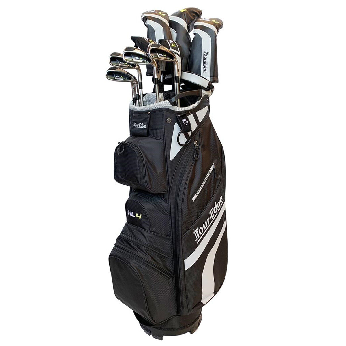 Tour Edge Mens Black and White HL4 To-Go Steel Golf Package Set, Size: Right Hand | American Golf