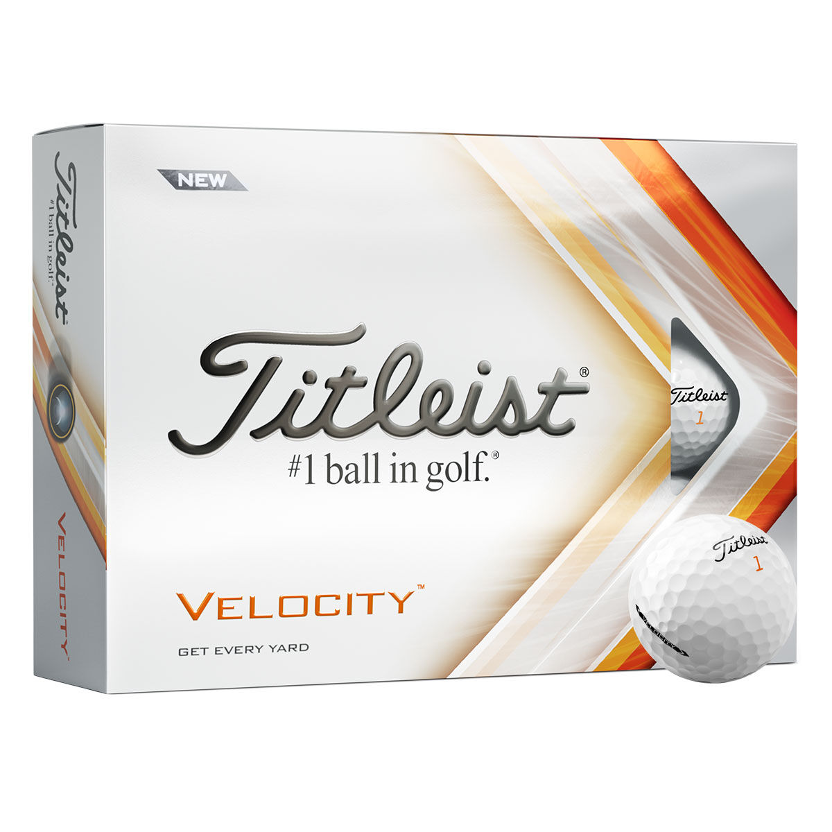 Titleist White Velocity 12 Golf Ball Pack 2022 | American Golf, One Size