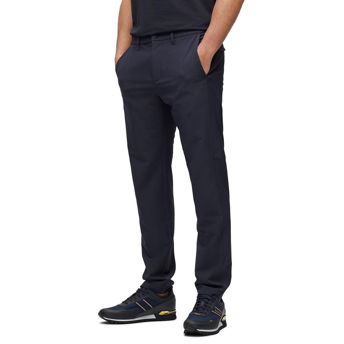 Hugo Boss Men’s Commuter-Slim Golf Trousers, Mens, Dark blue, 36 | American Golf