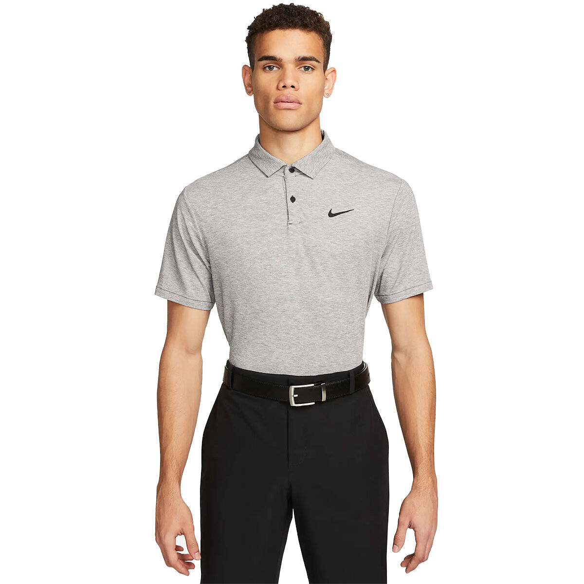 Nike Men’s Dri-FIT Tour Golf Polo Shirt, Mens, Black/black, Large | American Golf