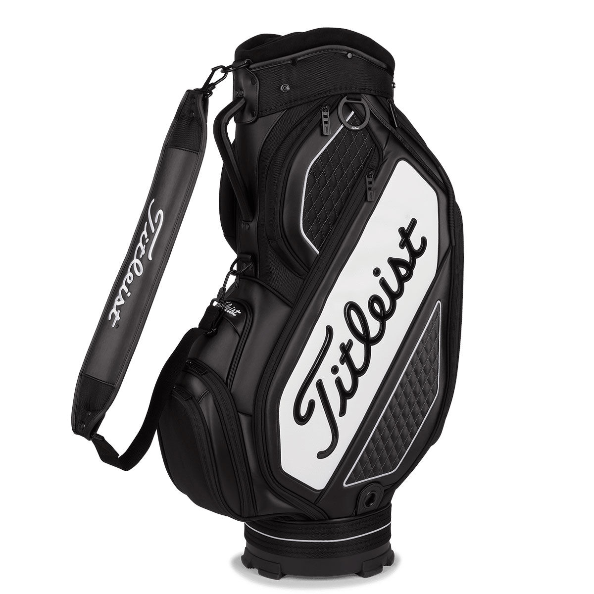 Titleist Tour Series Midsize Golf Cart Bag, Black/white | American Golf
