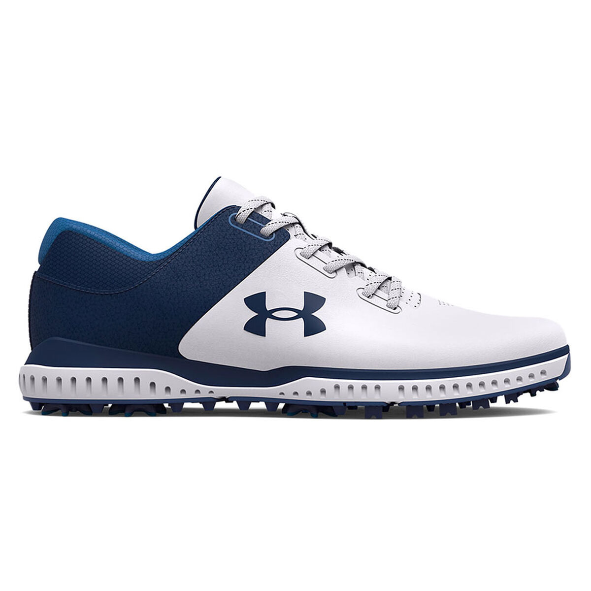 Under Armour Men’s Medal RST Waterproof Spiked Golf Shoes, Mens, White/academy/academy, 8.5 | American Golf