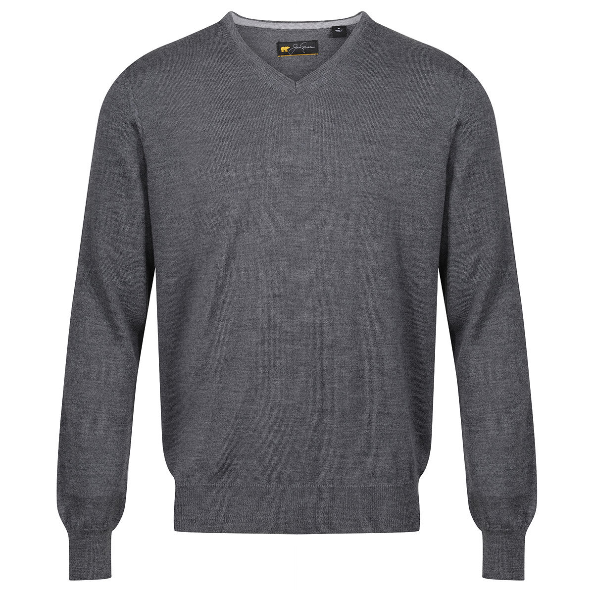 Jack Nicklaus Men’s Merino V-Neck Pullover Golf Sweater, Mens, Grey, Medium | American Golf