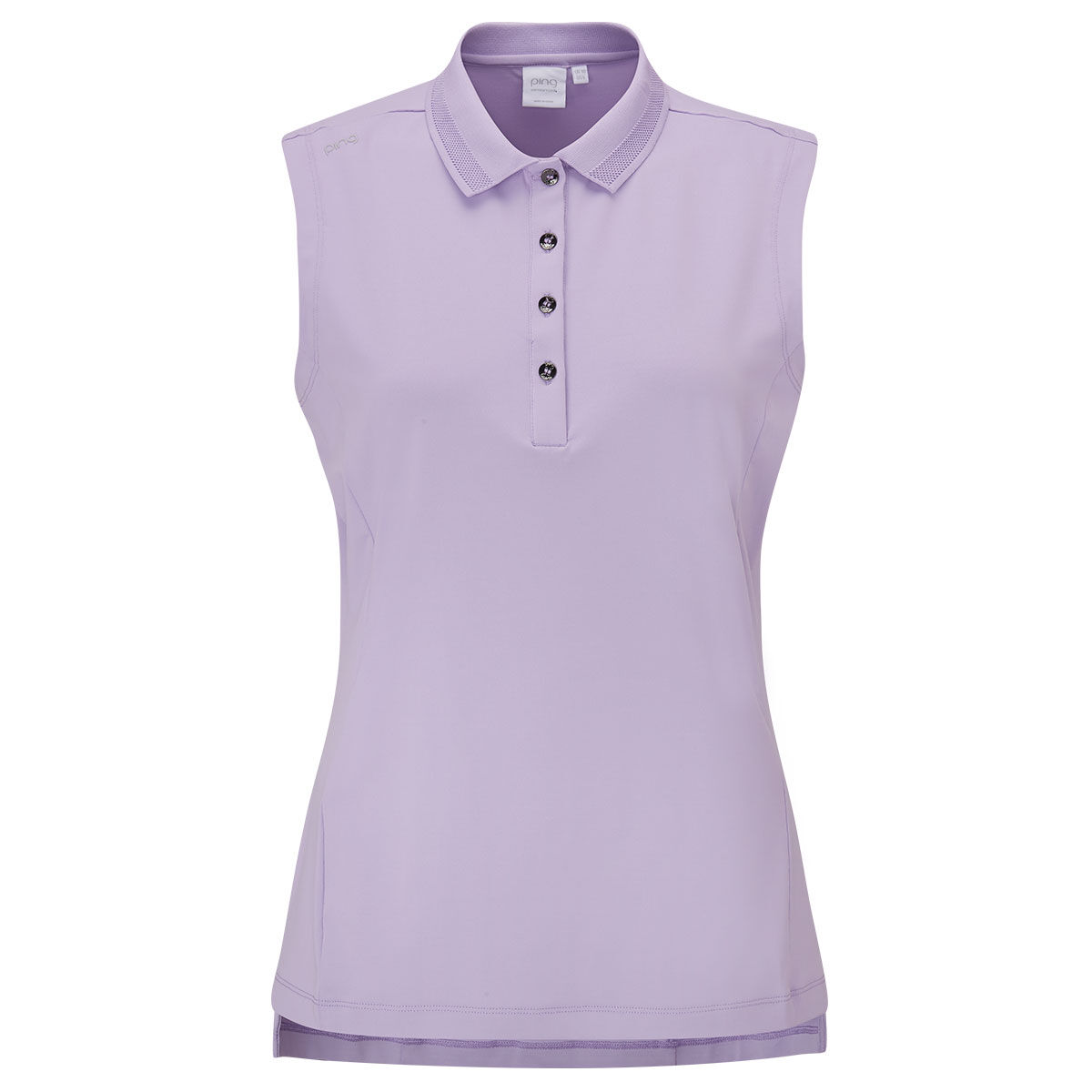 PING Women’s Lavender Comfortable Solene Sleeveless UPF Golf Polo Shirt, Size: 16 | American Golf
