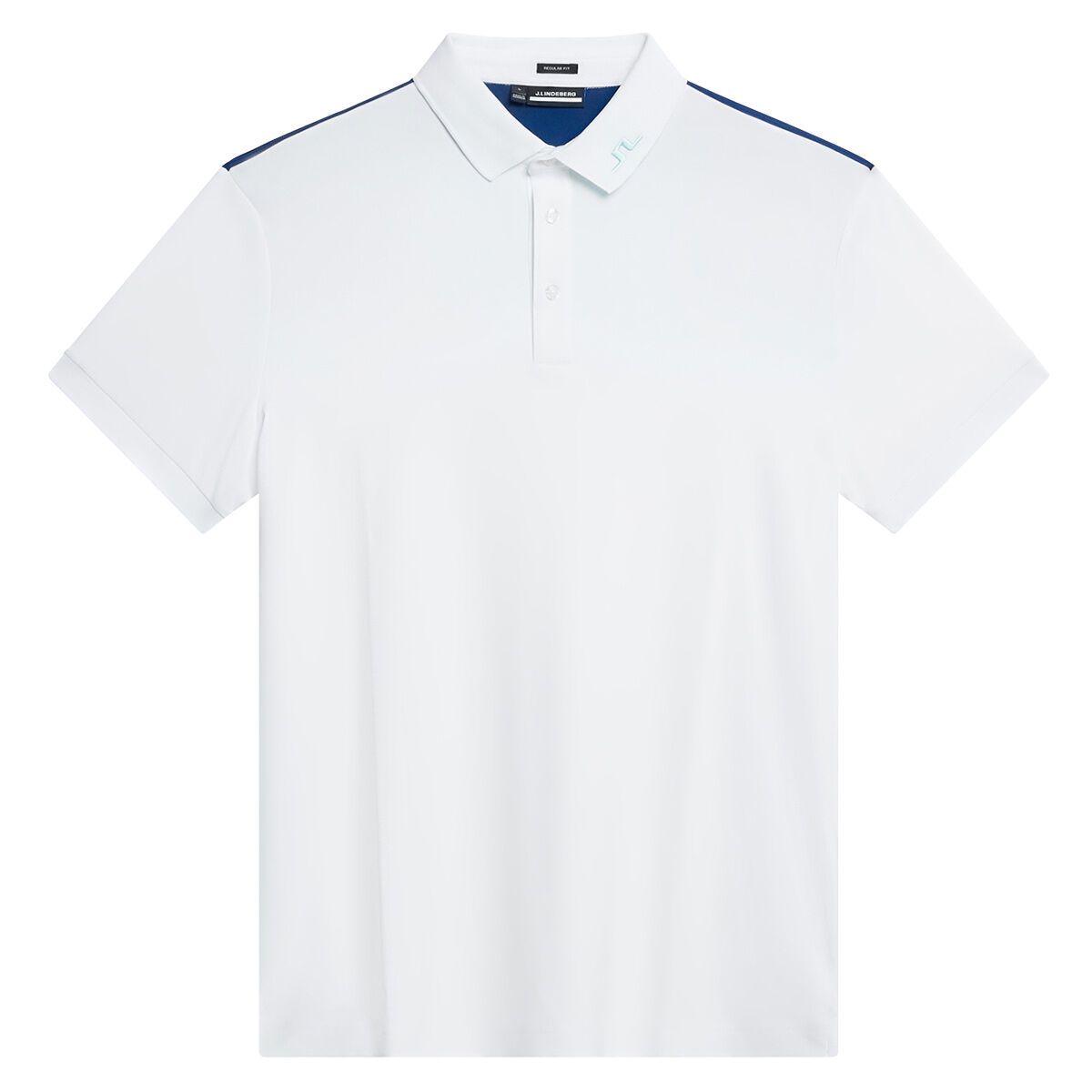 J.Lindeberg Men’s Jeff Golf Polo Shirt, Mens, White, Small | American Golf