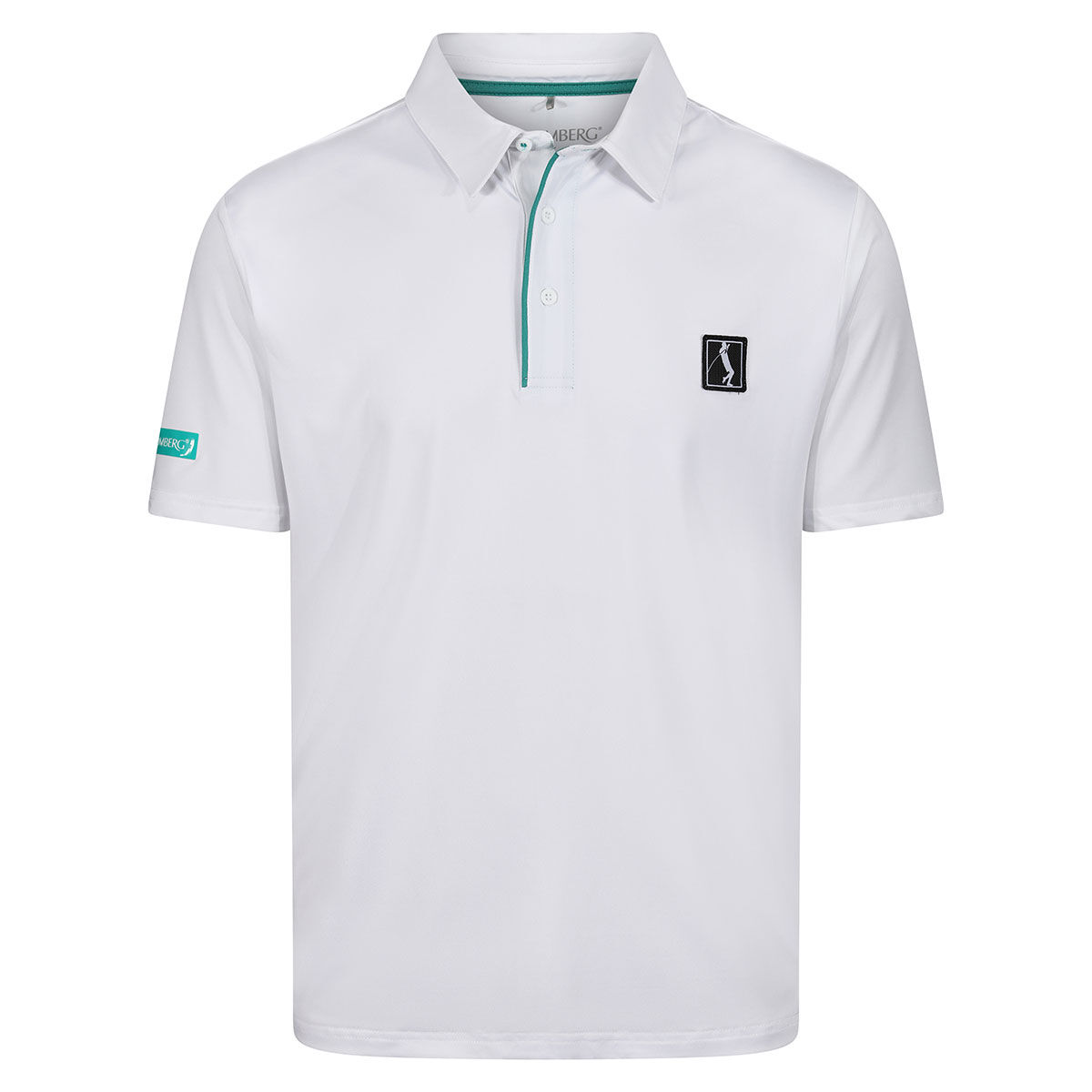 Stromberg Men’s Lee Sharpe Coach Golf Polo Shirt, Mens, White/blue, Large | American Golf