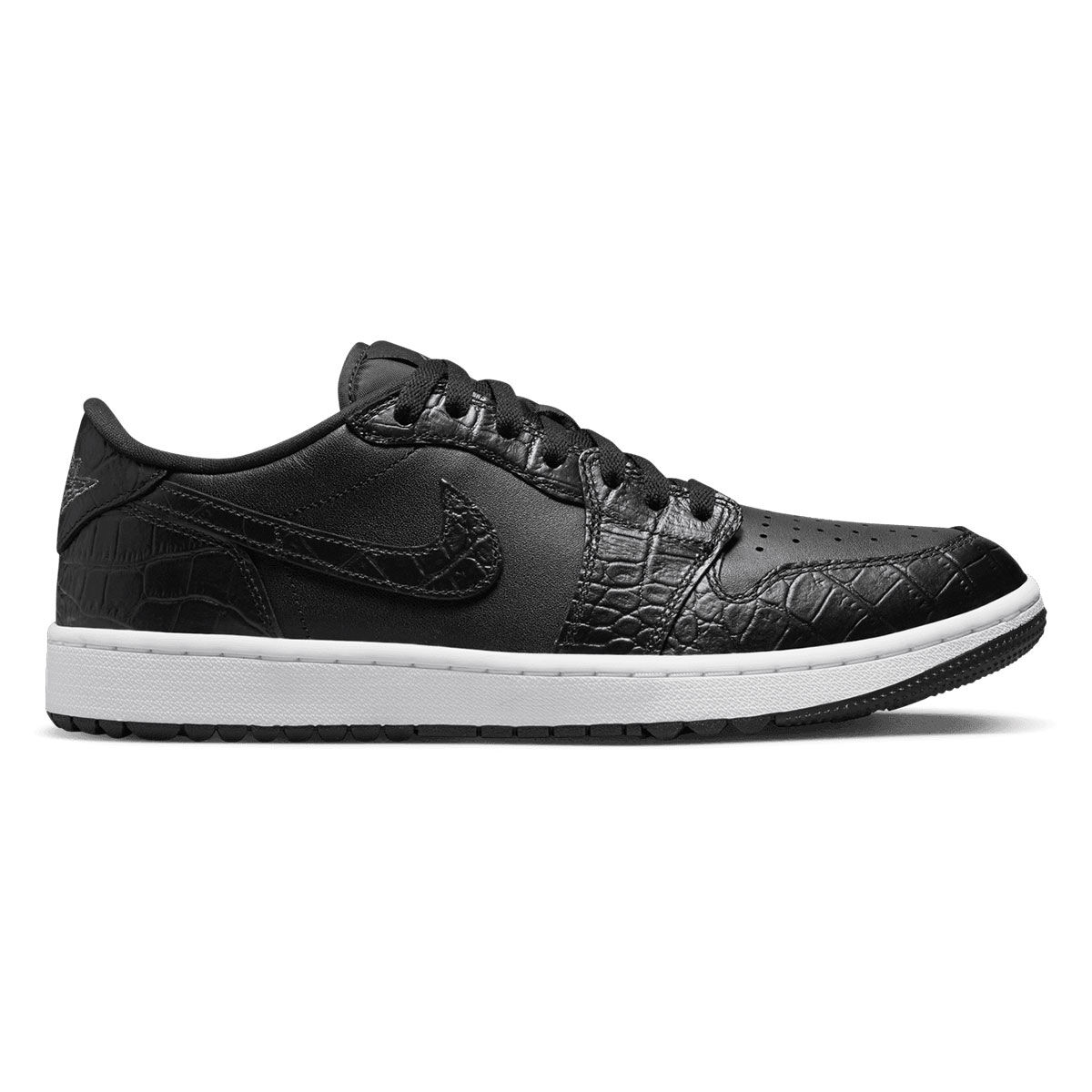 Nike Men’s Air Jordan 1 Low G Waterproof Spikeless Golf Shoes, Mens, Black/grey/white, 7.5 | American Golf
