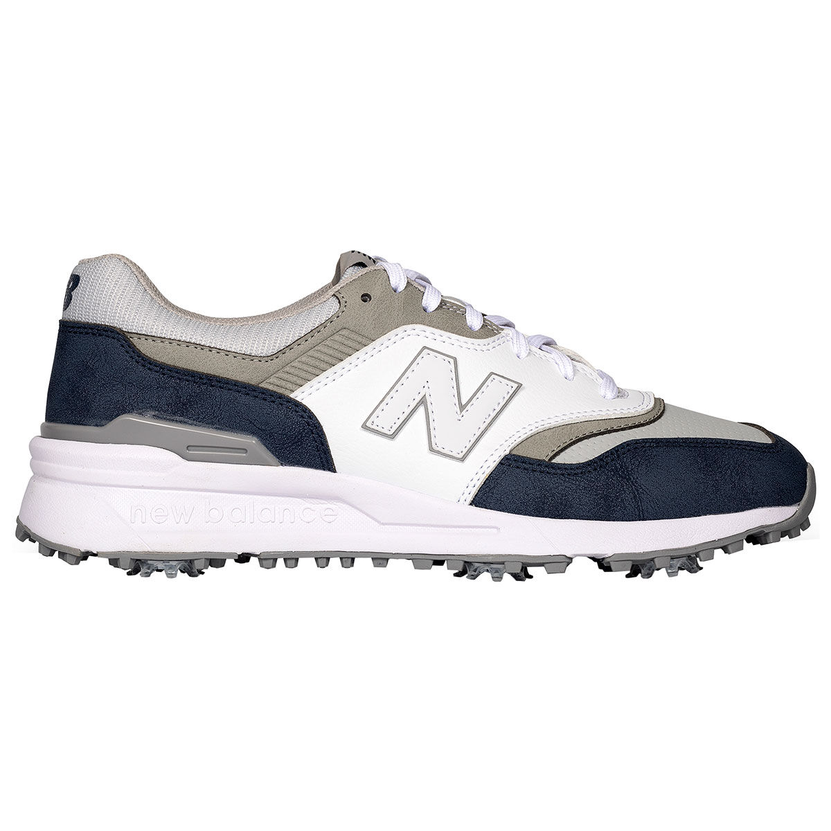 New Balance Men’s 997 Waterproof Spiked Golf Shoes, Mens, Navy/white, 11 | American Golf
