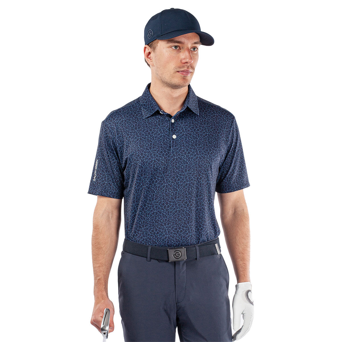 Galvin Green Men’s Mani Golf Polo Shirt, Mens, Navy blue, Xxl | American Golf