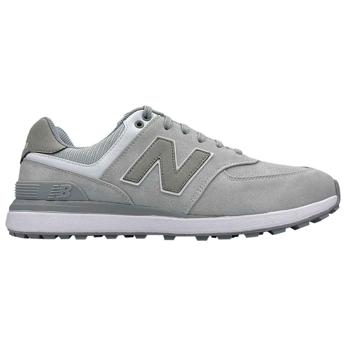 New Balance Men’s 574 Greens v2 Waterproof Spikeless Golf Shoes, Mens, Light grey, 10 | American Golf
