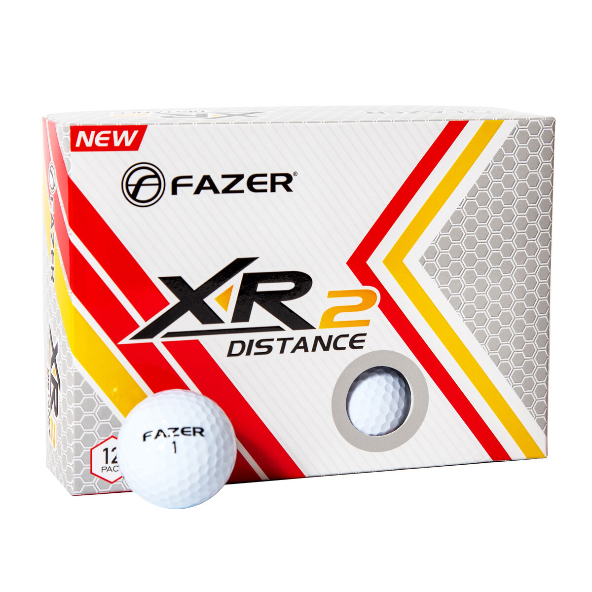 Fazer White Dimple XR2 Distance Pack of 12 Golf Balls, One Size | American Golf