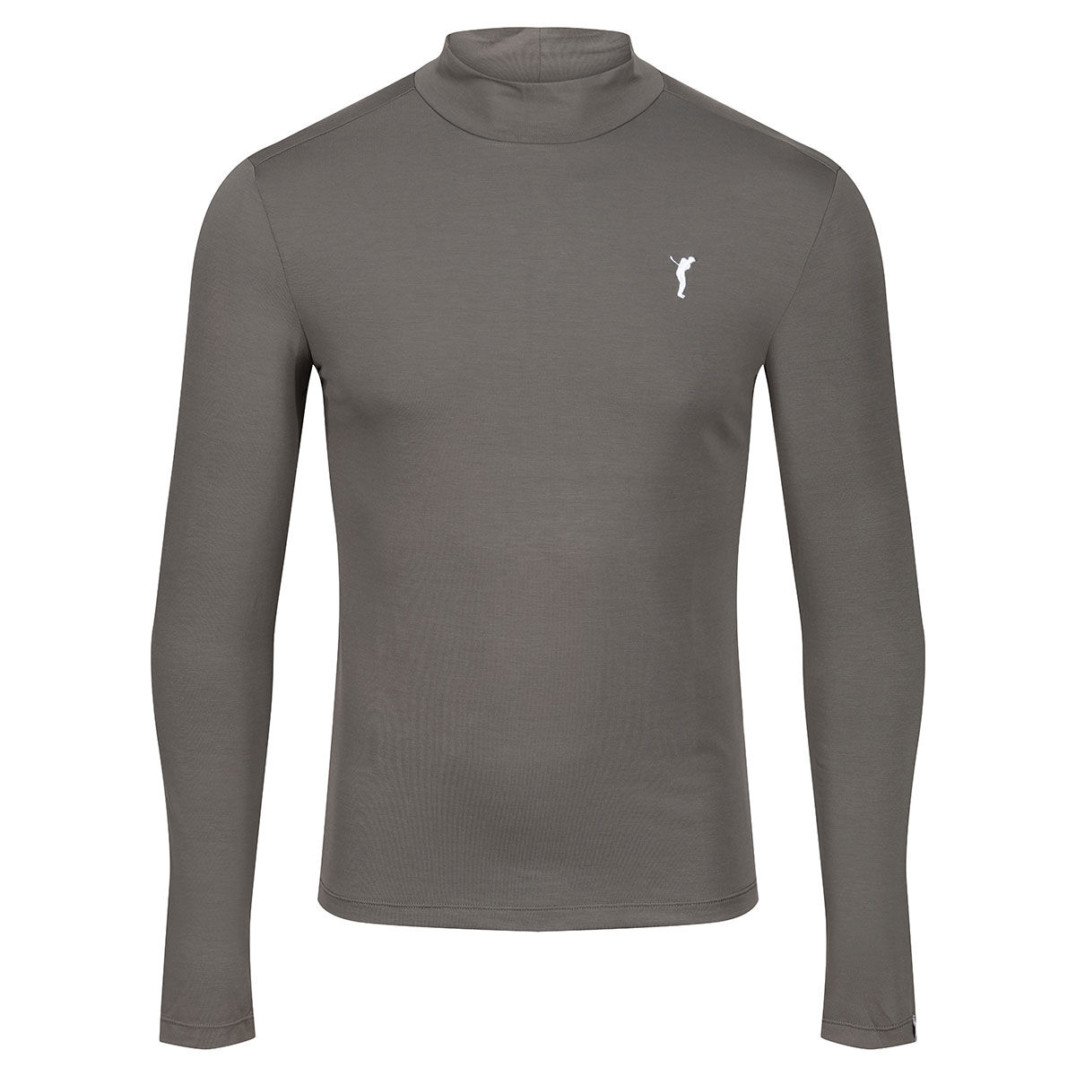 Ocean Tee Mens Grey Embroidered GOLFINO Wave Golf Base Layer, Size: Small | American Golf