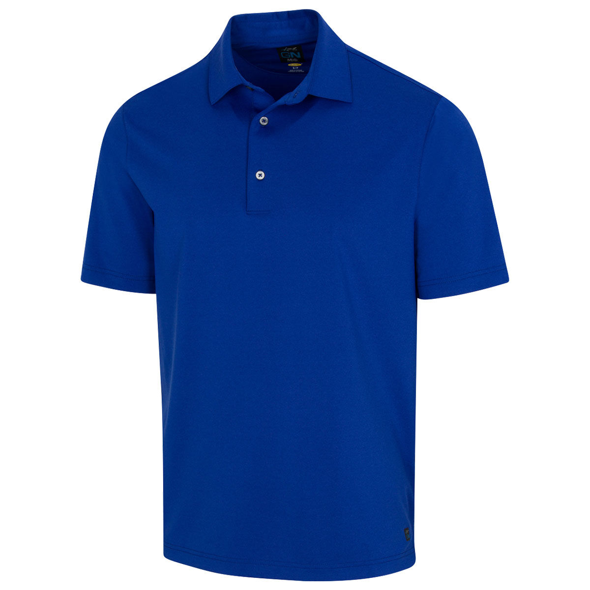 Greg Norman Men’s Blue Embroidered Shark Logo Golf Polo Shirt, Size: Small | American Golf