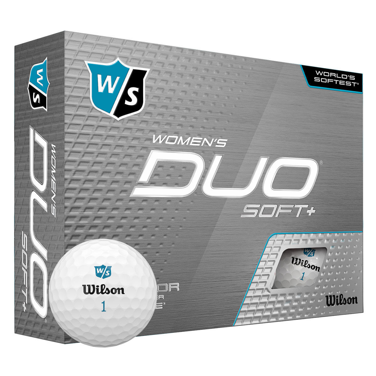 Wilson Staff Womens White DUO Soft Premium 12 Pack of Golf Balls, One Size | American Golf