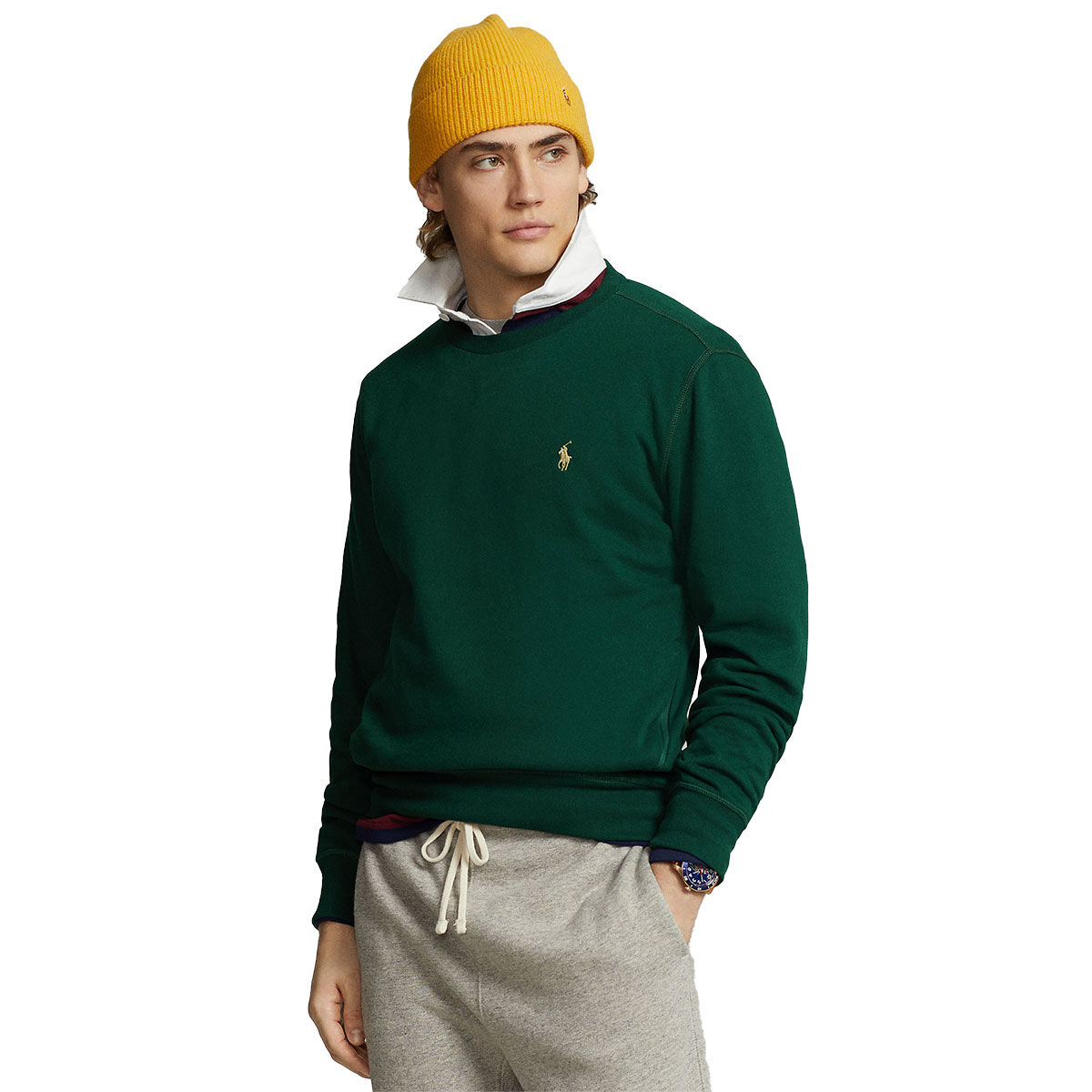 Ralph Lauren Classic Fit Performance Golf Sweater, Mens, Moss agate, Small | American Golf