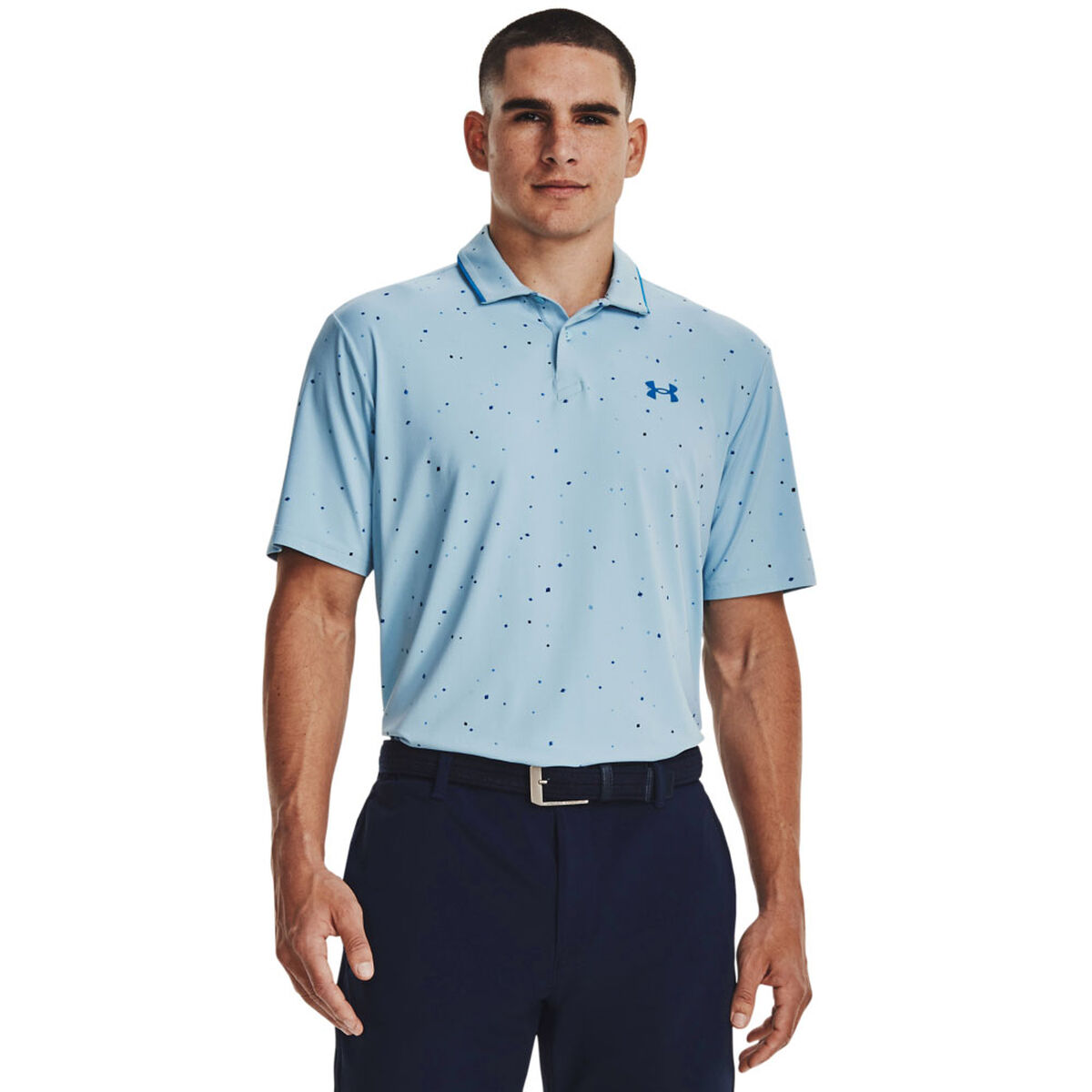 Under Armour Men’s Light Blue Comfortable Iso-Chill Verge Golf Polo Shirt, Size: Large | American Golf