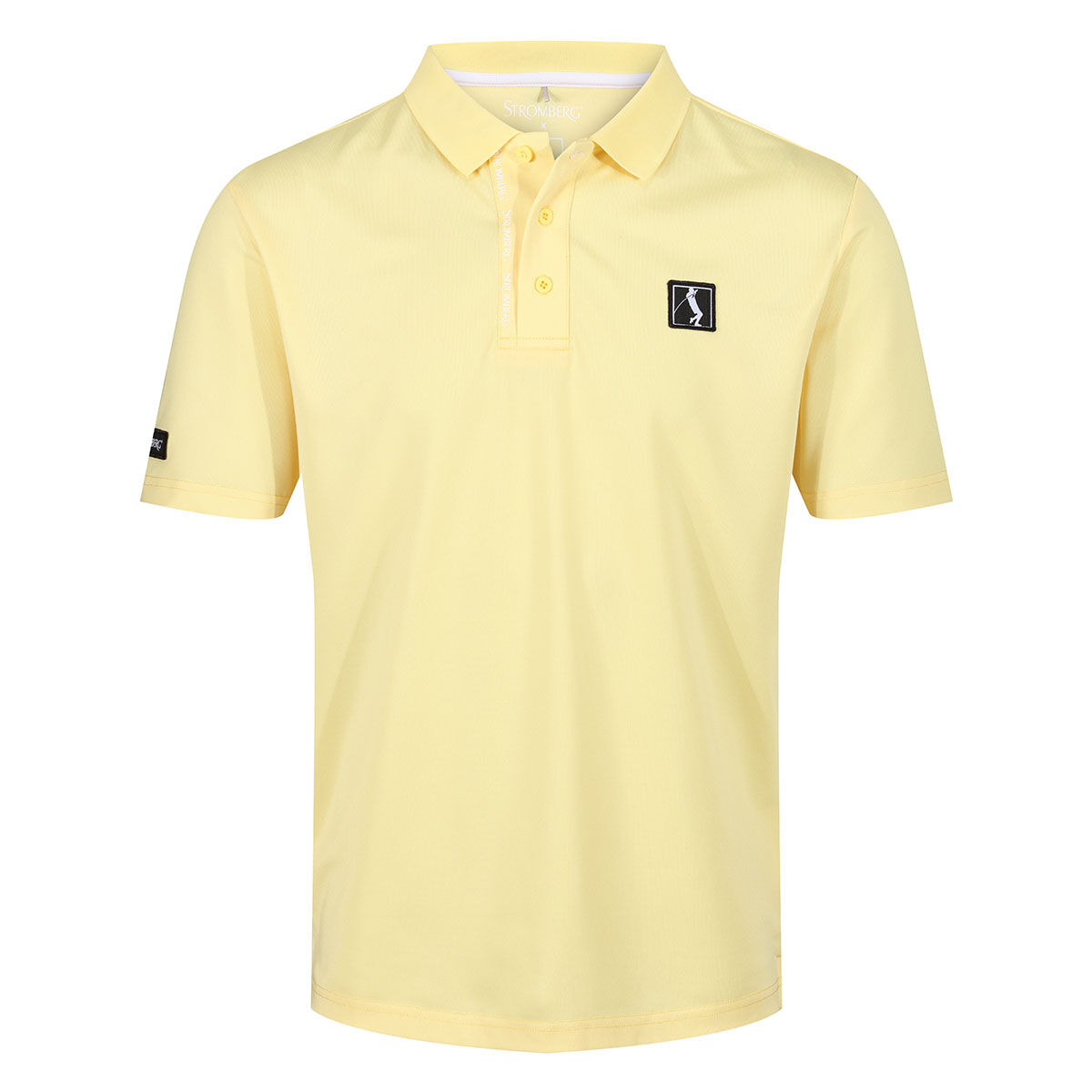 Stromberg Men’s Lee Sharpe Placket Golf Polo Shirt, Mens, Lemon, Large | American Golf