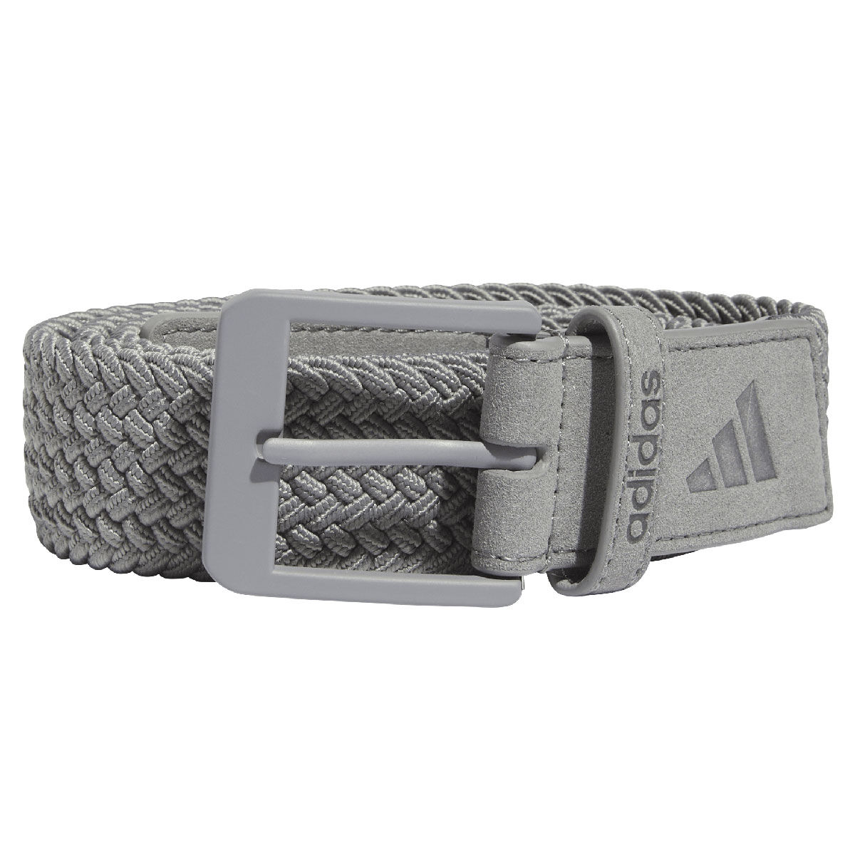 adidas Men’s Braided Stretch Golf Belt, Mens, Grey three, Medium/large | American Golf
