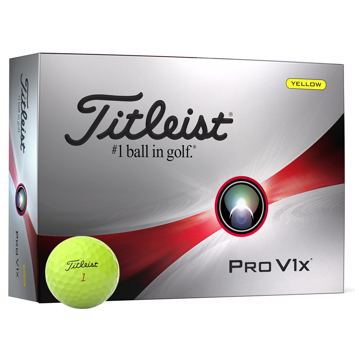 Titleist Yellow Pro V1x 12 Golf Ball Pack | American Golf, One Size