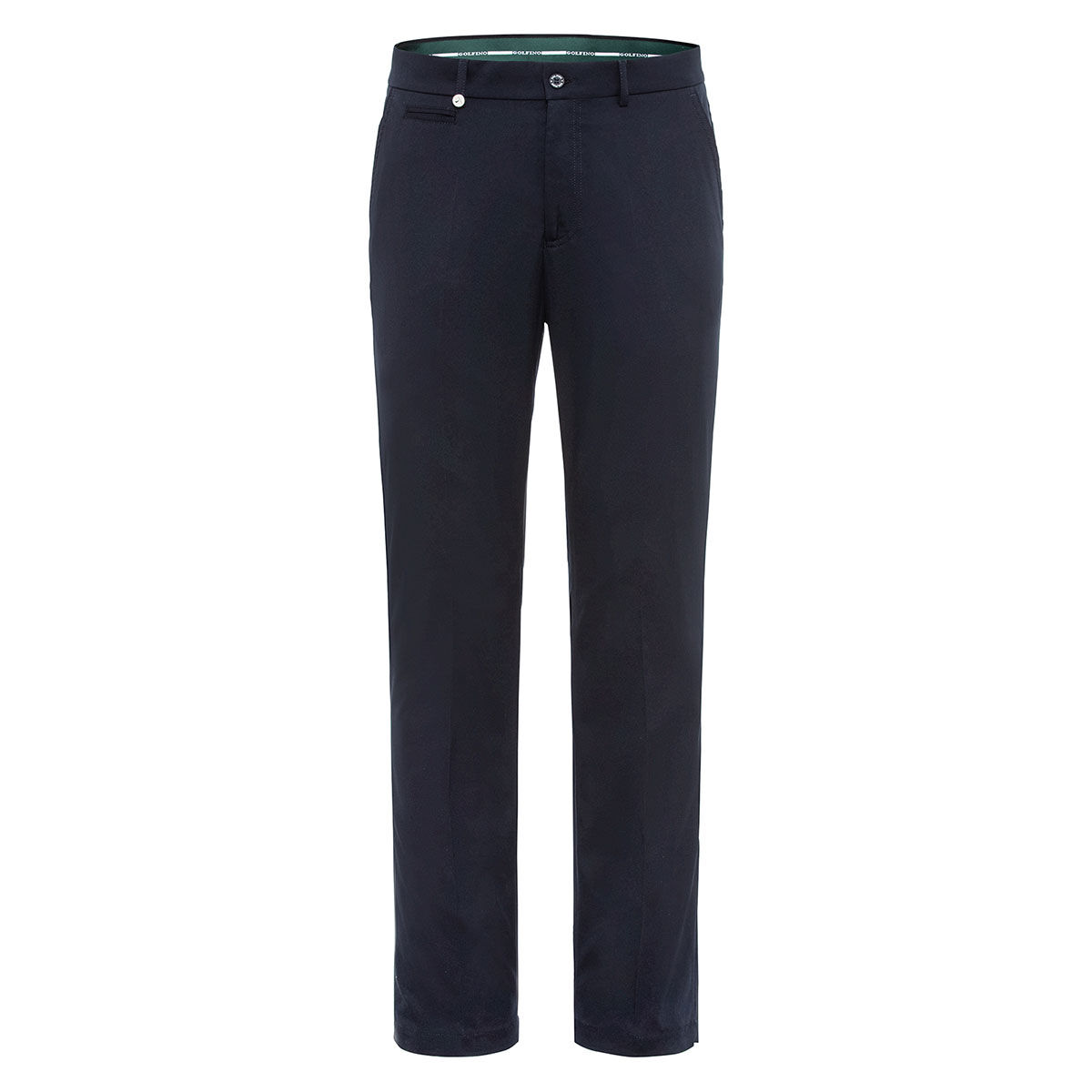 GOLFINO Men’s Navy Blue Comfortable Downswing Golf Trousers, Size: 30 | American Golf