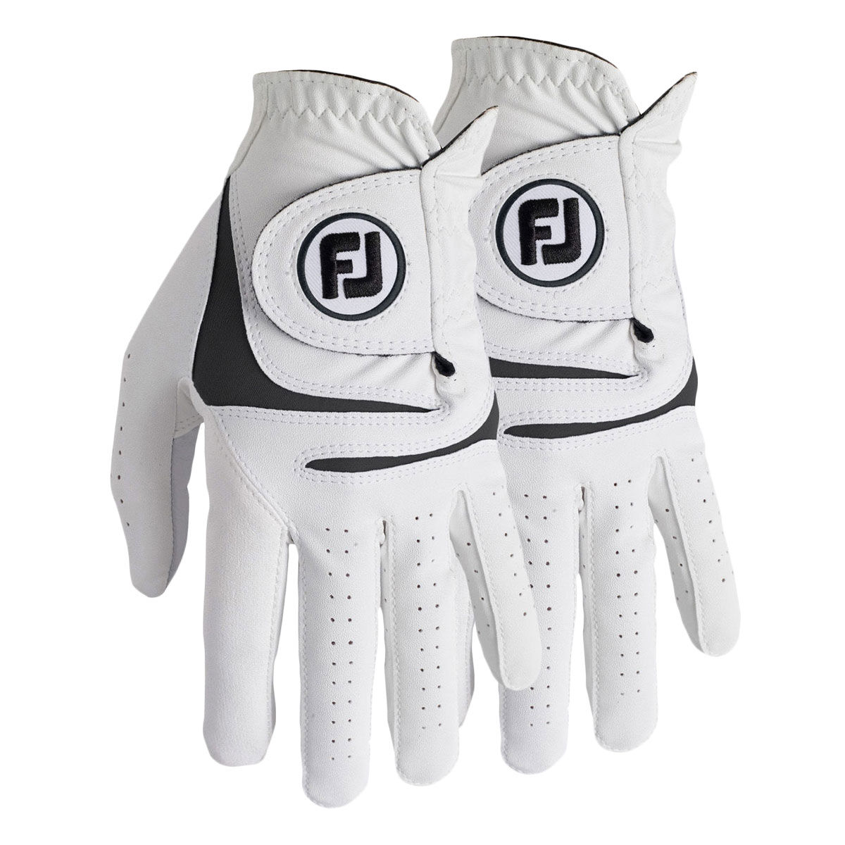 FootJoy Men’s Weathersof Golf Glove - 2 Pack, Mens, Left hand, Large, White | American Golf