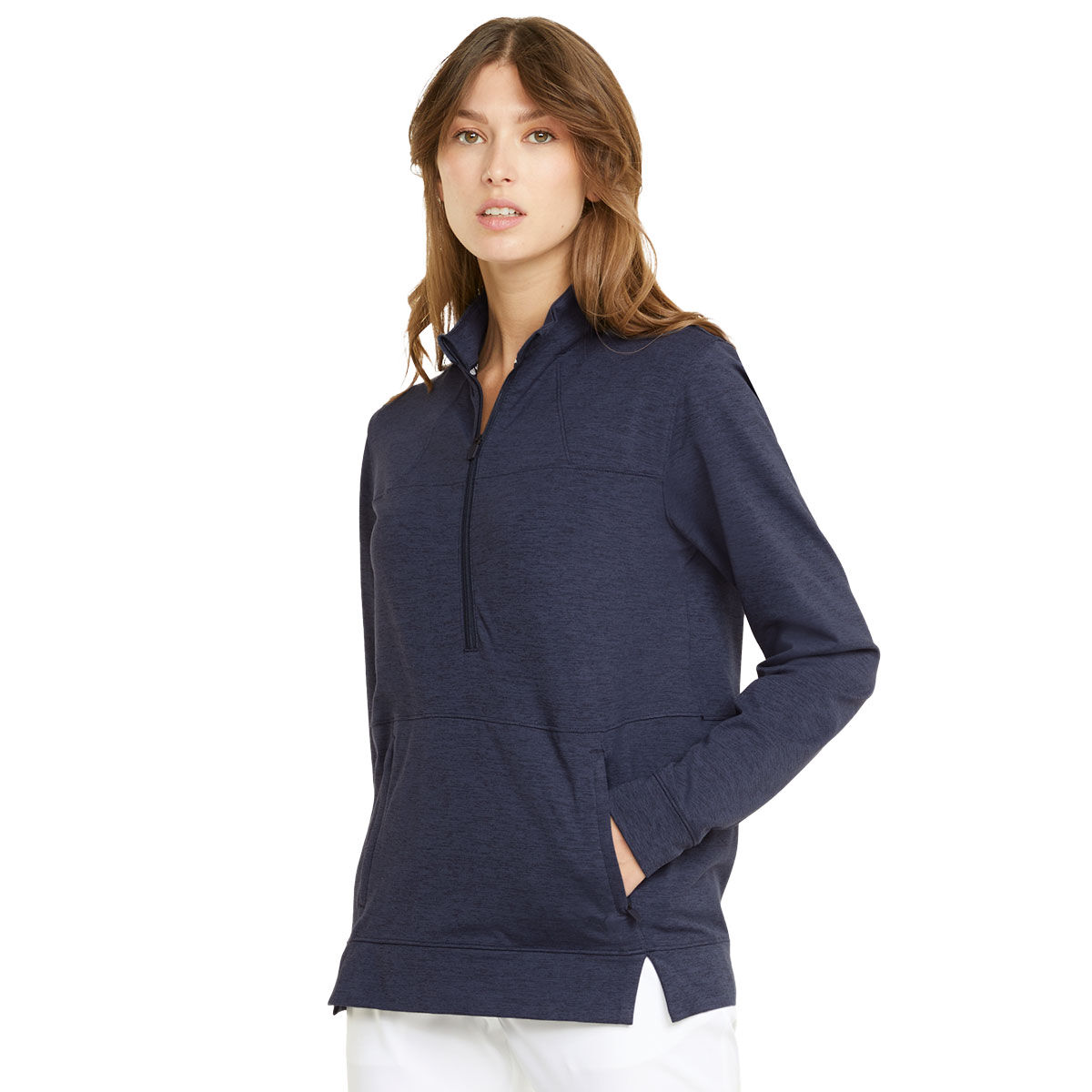 PUMA Golf Navy Blue Comfortable Knitted CLOUDSPUN Rockaway Half Zip Golf Midlayer, Size: Xs | American Golf