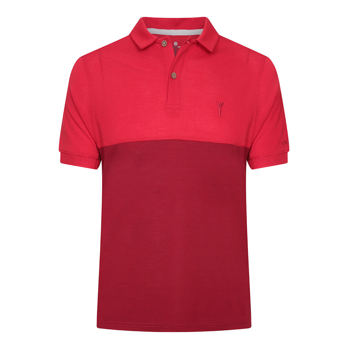 Ocean Tee Mens Red Lightweight Plain GOLFINO Golf Polo Shirt, Size: Small | American Golf