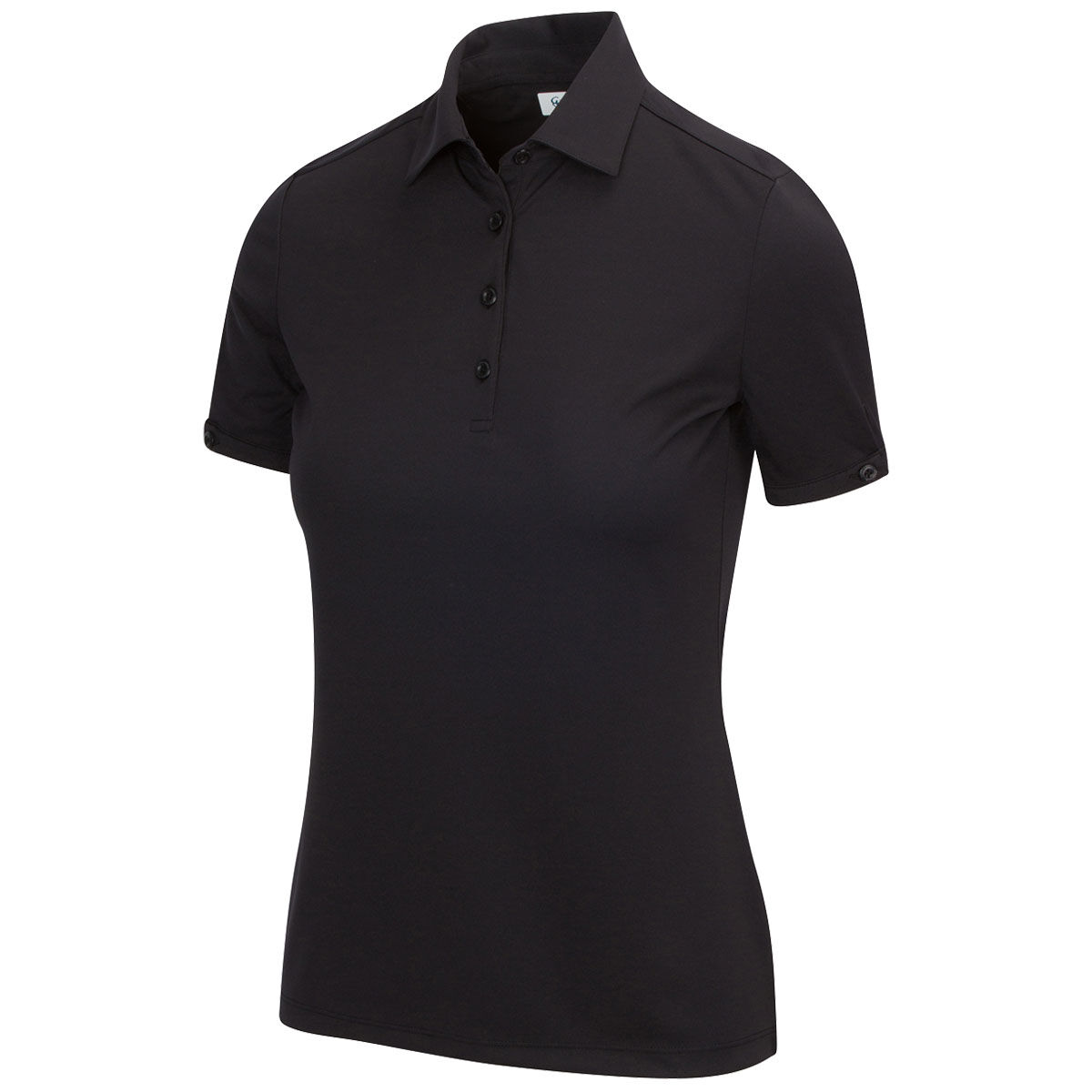 Greg Norman Womens ML75 2Below Golf Polo Shirt, Female, Black, Xs | American Golf