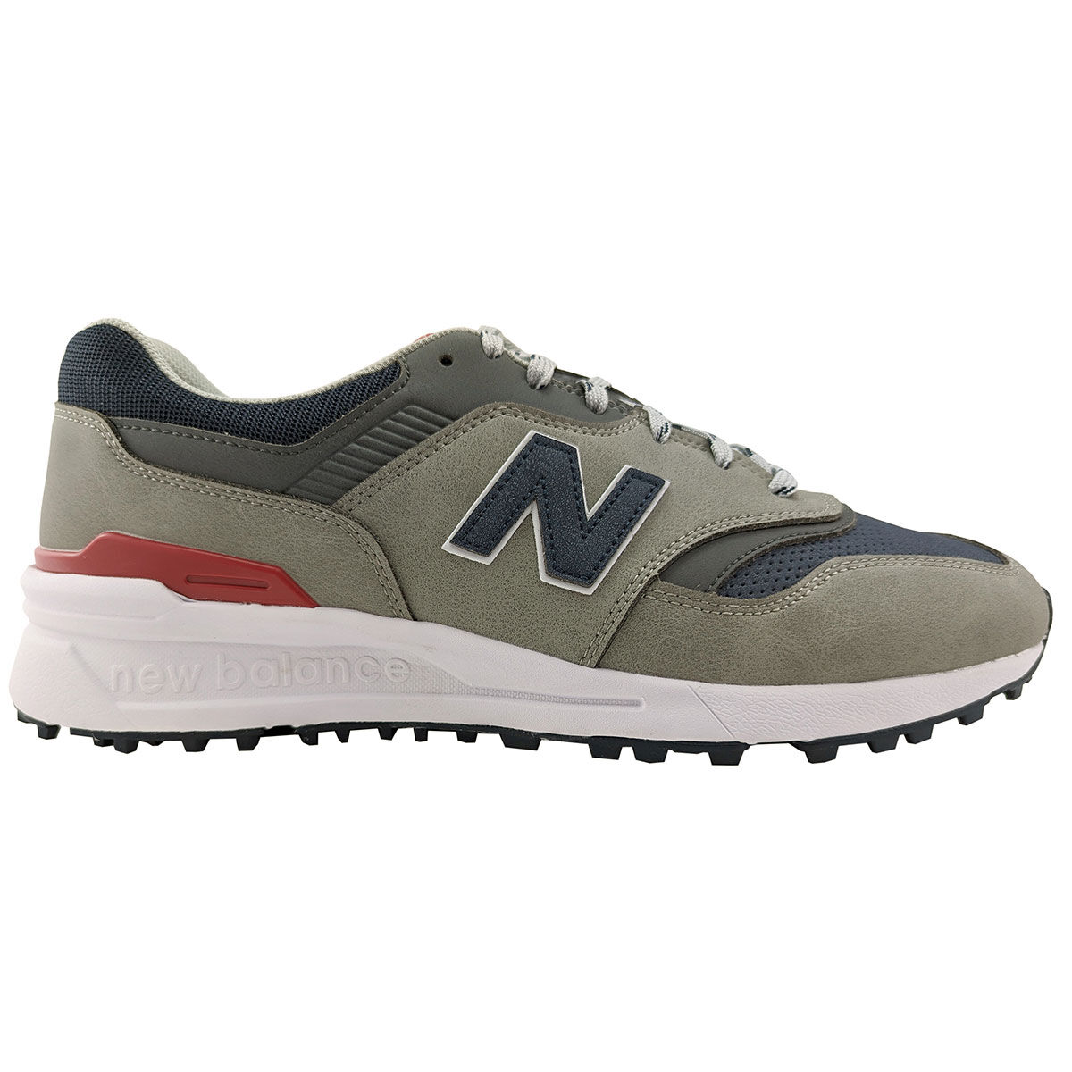New Balance Men’s 997 Waterproof Spikeless Golf Shoes, Mens, Grey/navy, 7 | American Golf