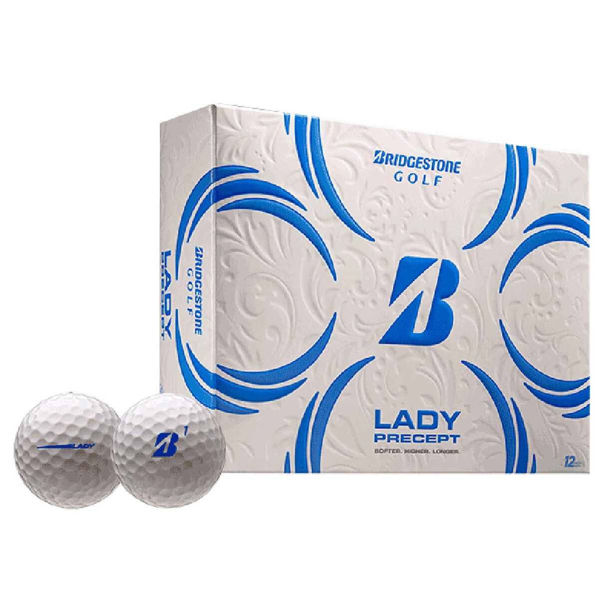 Bridgestone Lady Precept 12 Golf Ball Pack, Womens, White, One Size | American Golf