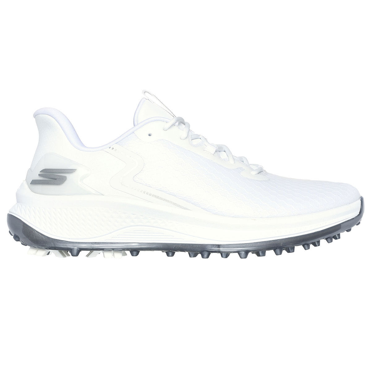 Skechers Men’s GO GOLF Blade Slip-Ins Waterproof Spikeless Golf Shoes, Mens, White, 7 | American Golf