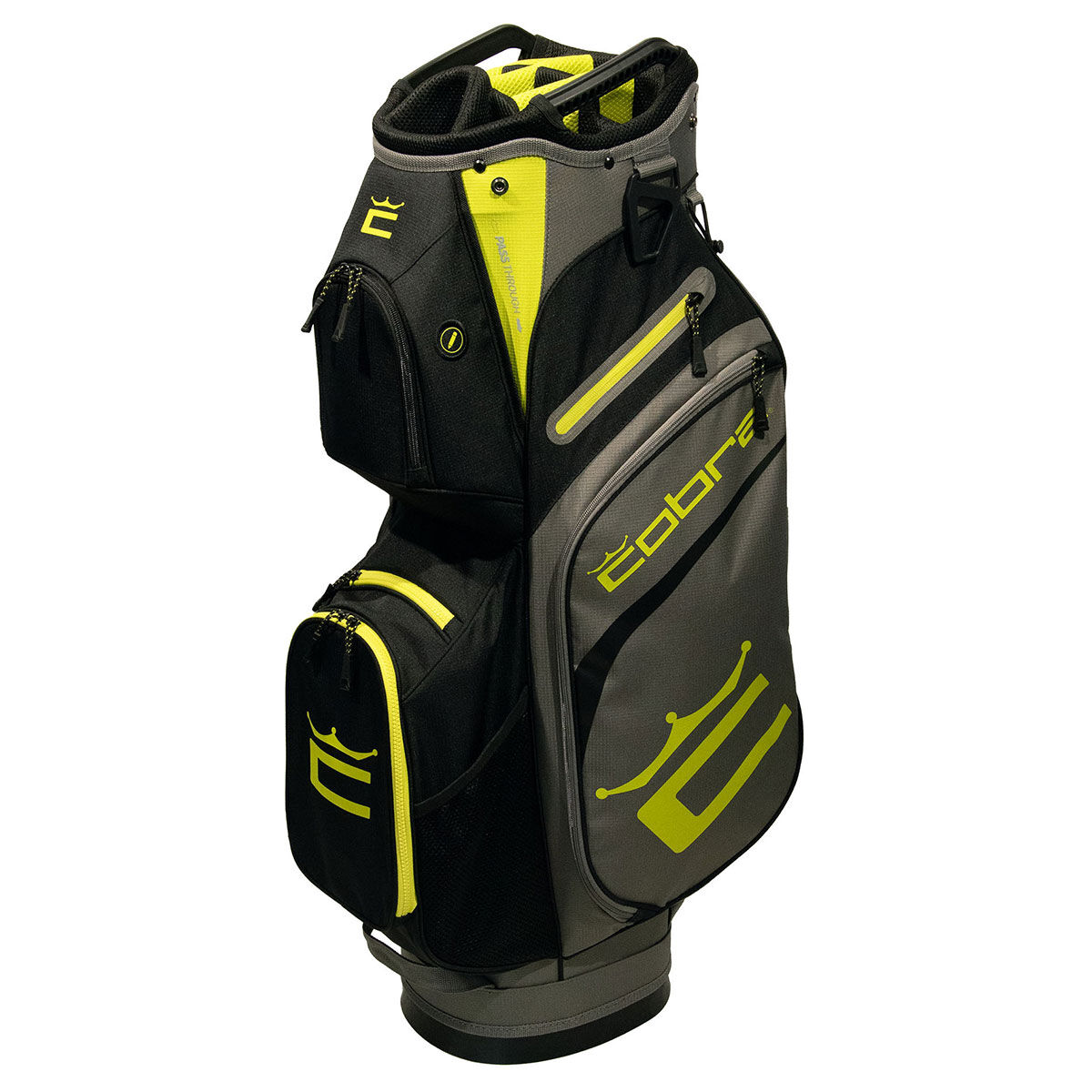 COBRA Signature Golf Cart Bag, Black yellow, One Size | American Golf