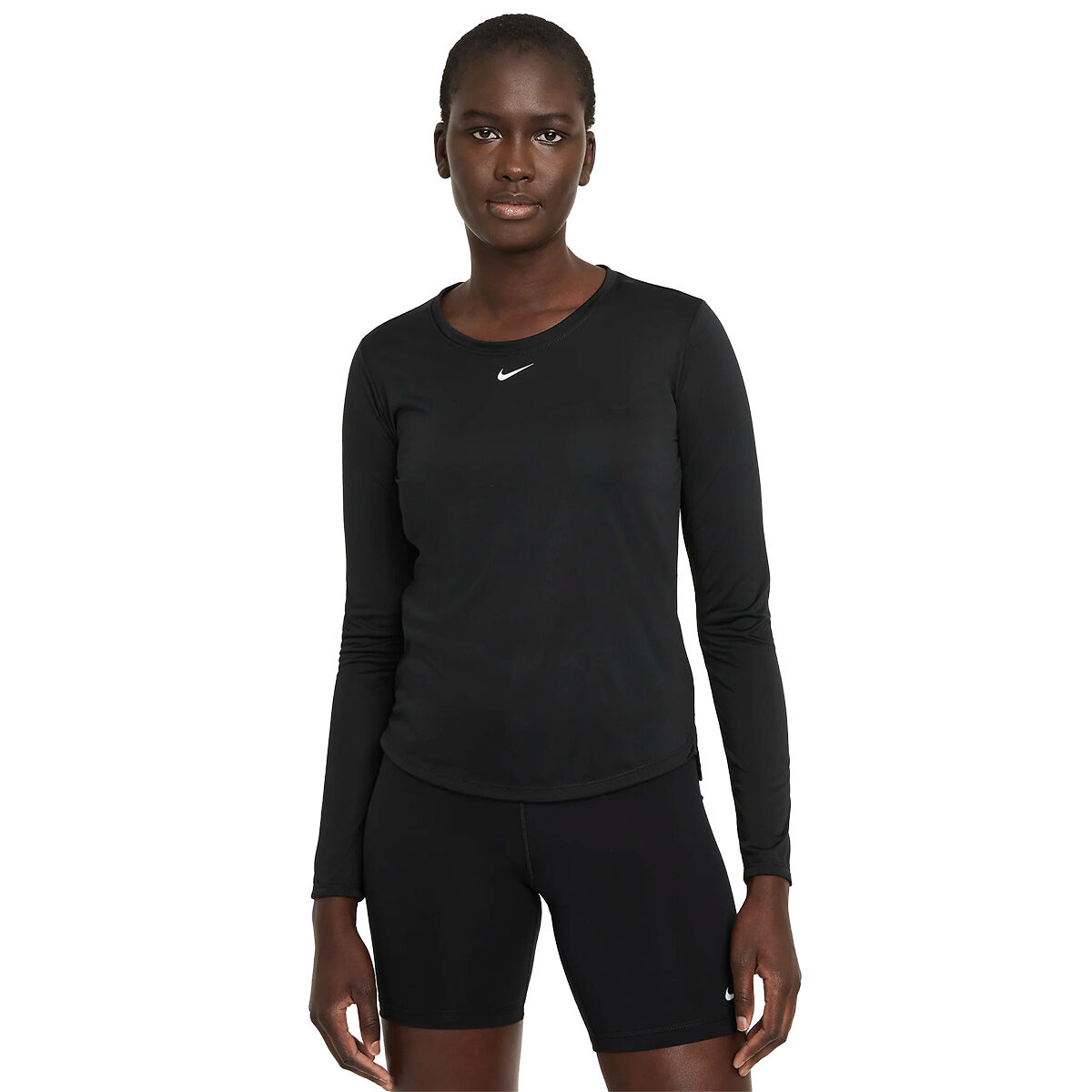 Nike Womens Dri-FIT One Golf Base Layer, Female, Black/white, Large | American Golf