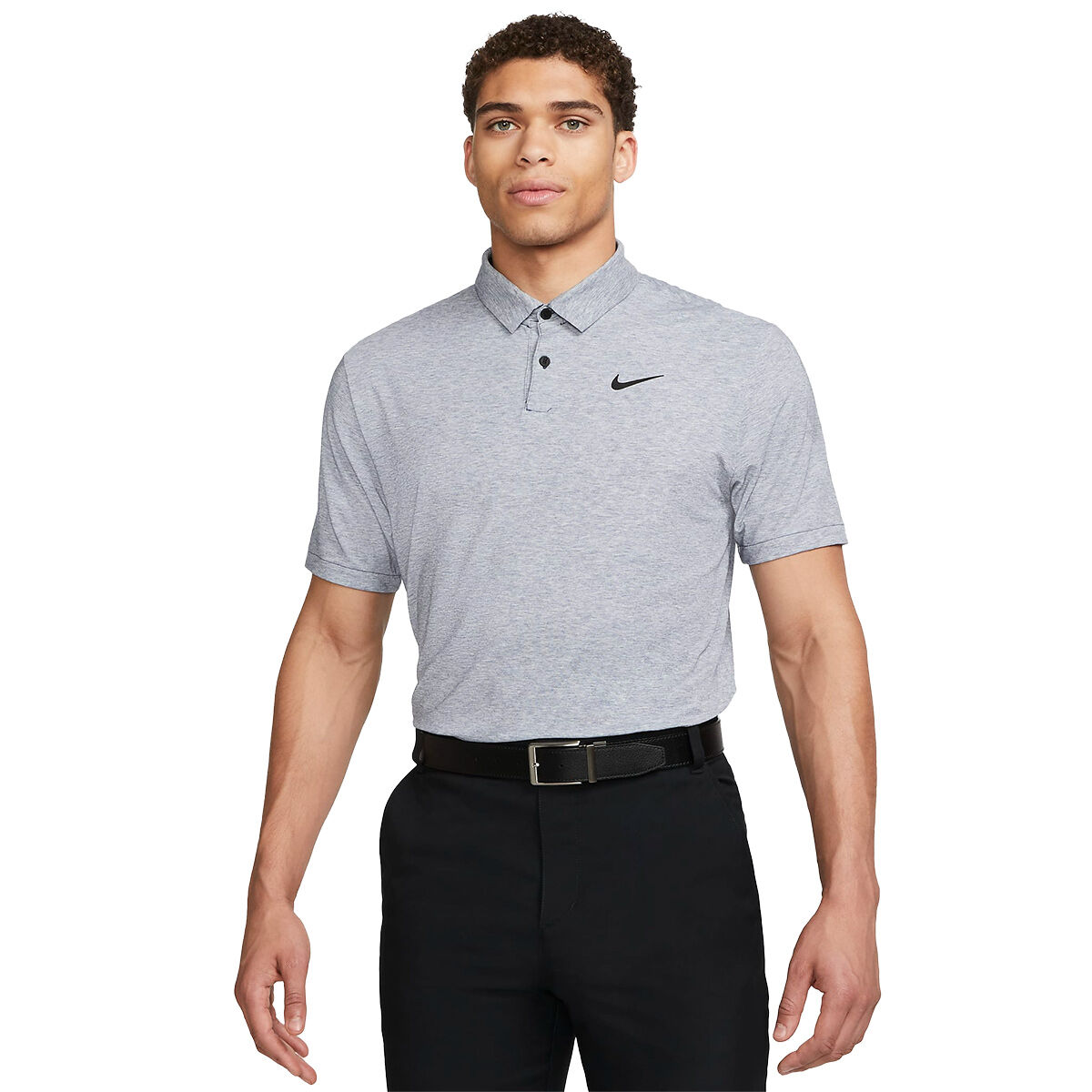 Nike Men’s Dri-FIT Tour Golf Polo Shirt, Mens, Midnight navy/white/blue, Large | American Golf