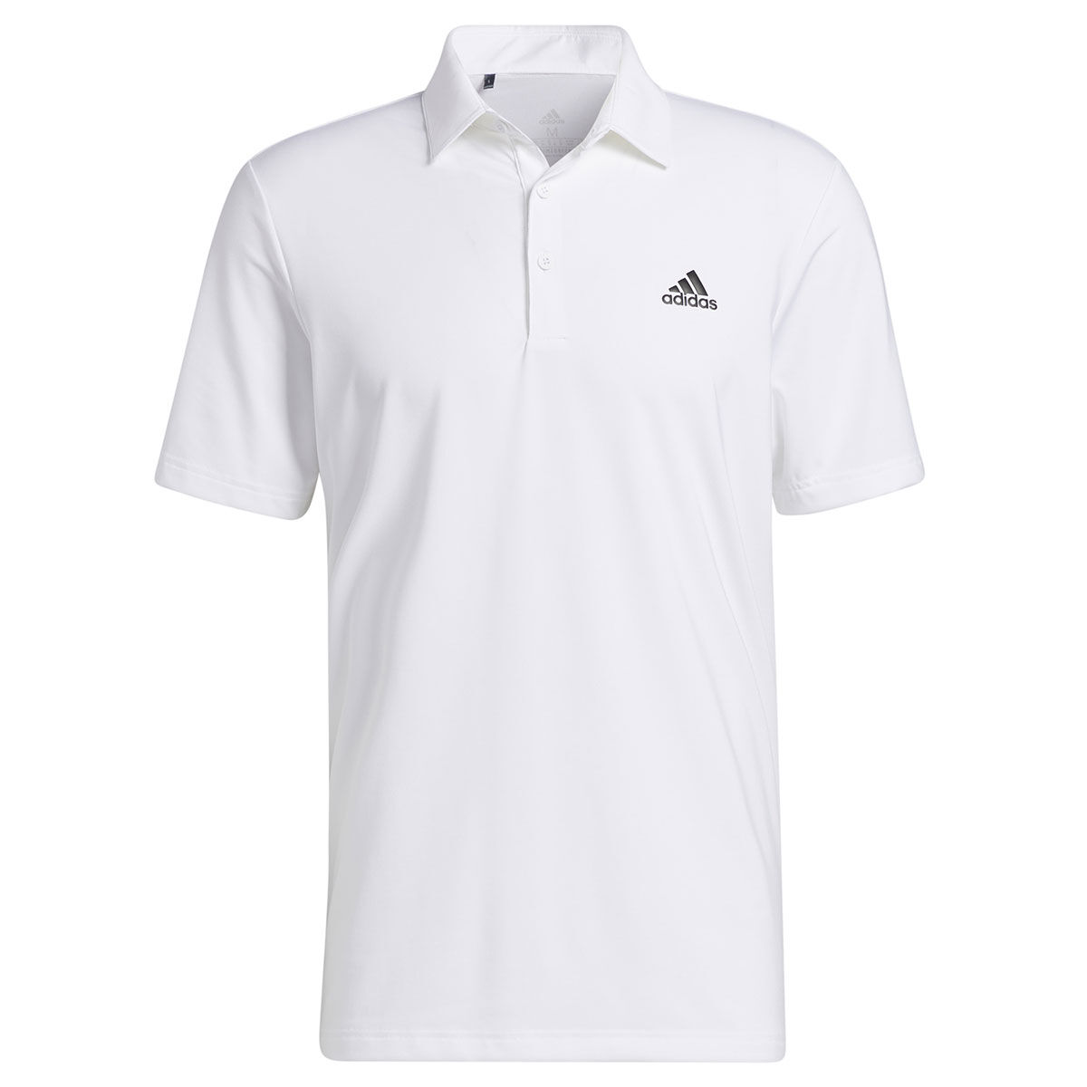 adidas Men’s Ultimate365 Solid Left Chest Golf Polo Shirt, Mens, White, Small | American Golf