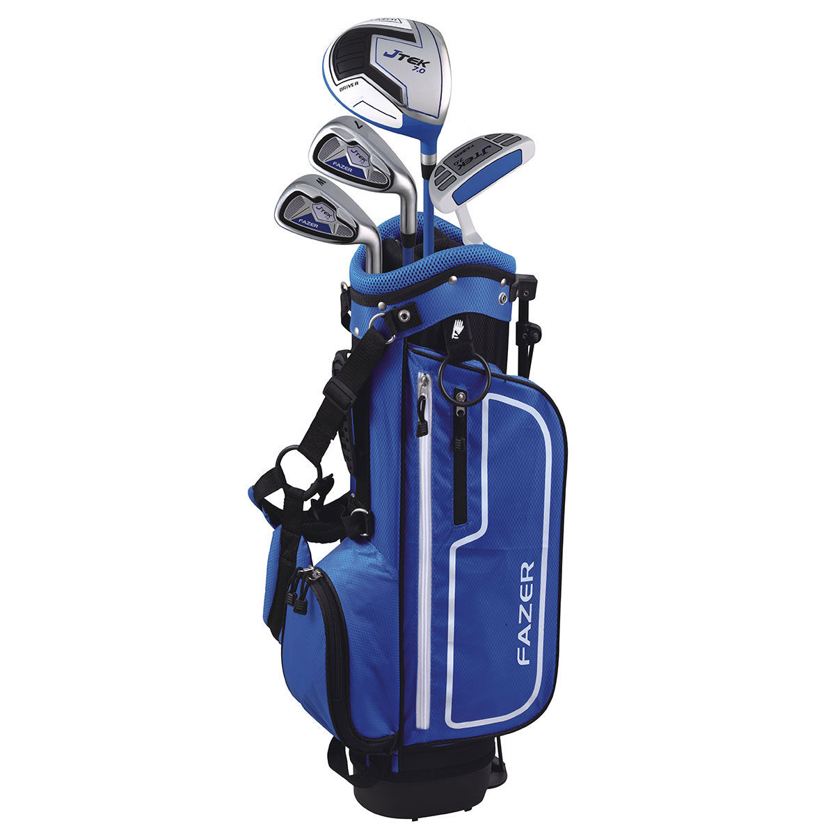 Fazer Golf Package Set, Blue Lightweight J TEK 7.0 Age 6-8 Junior Right Hand | American Golf, One Size